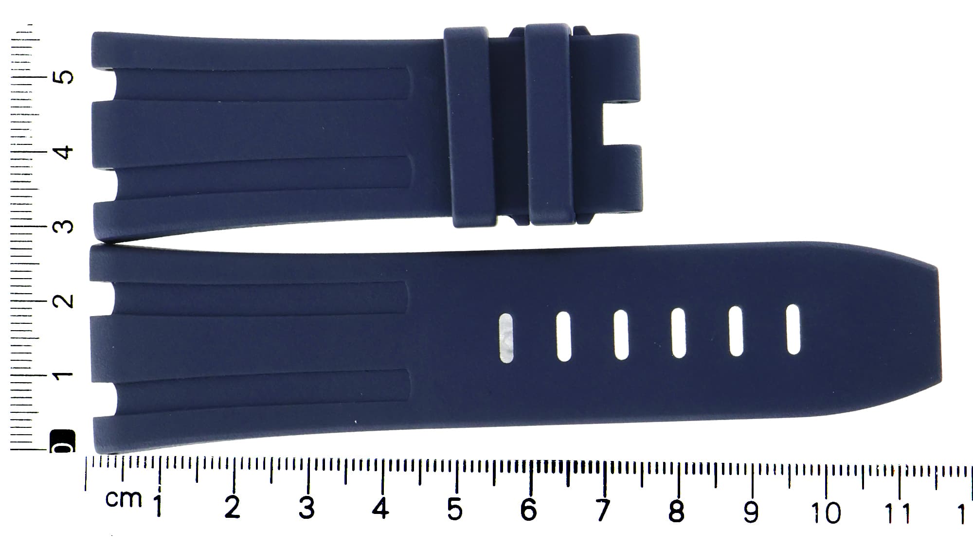 Unworn factory Audemars Piguet blue rubber strap 28x24mm for Offshore