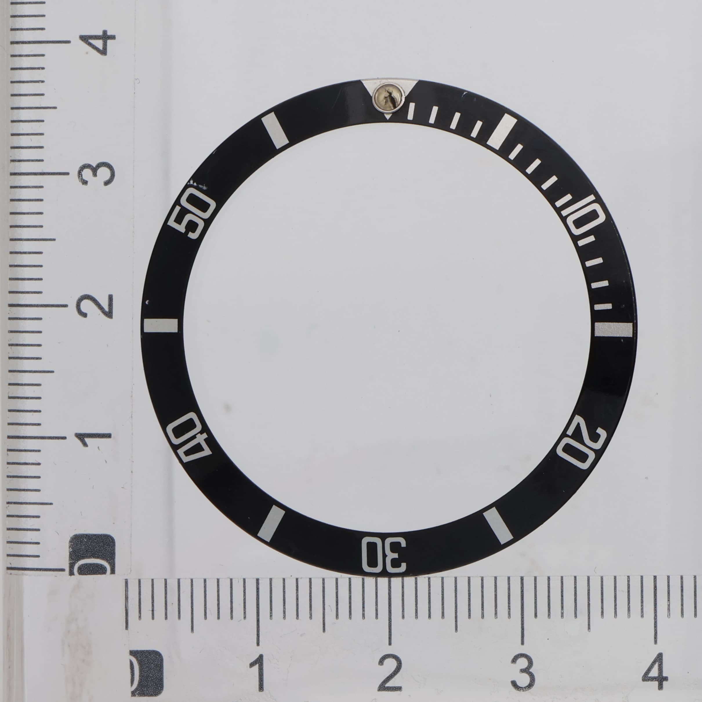Factory original aluminum insert bezel for Rolex Submariner 40mm Ref: 16610