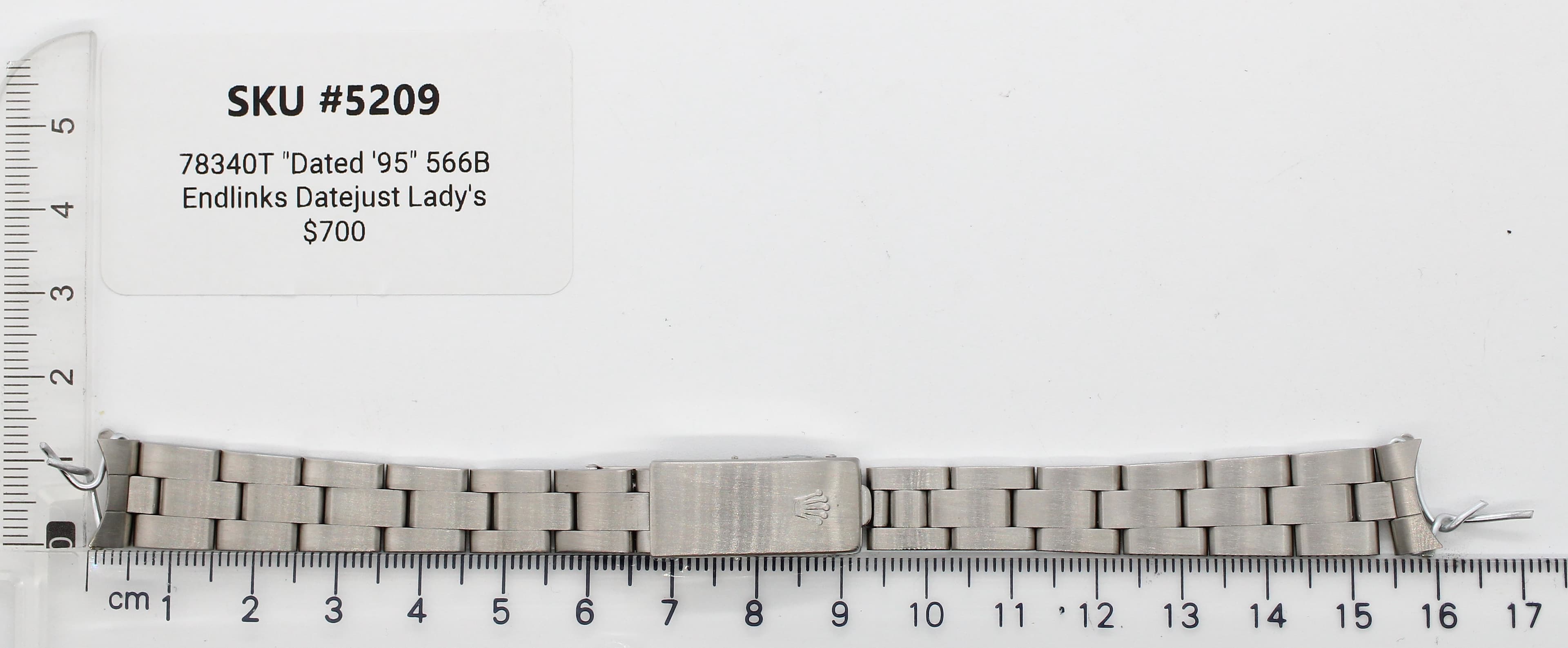 Watch band for Rolex Datejust lady's 13 mm 78340 Oyster