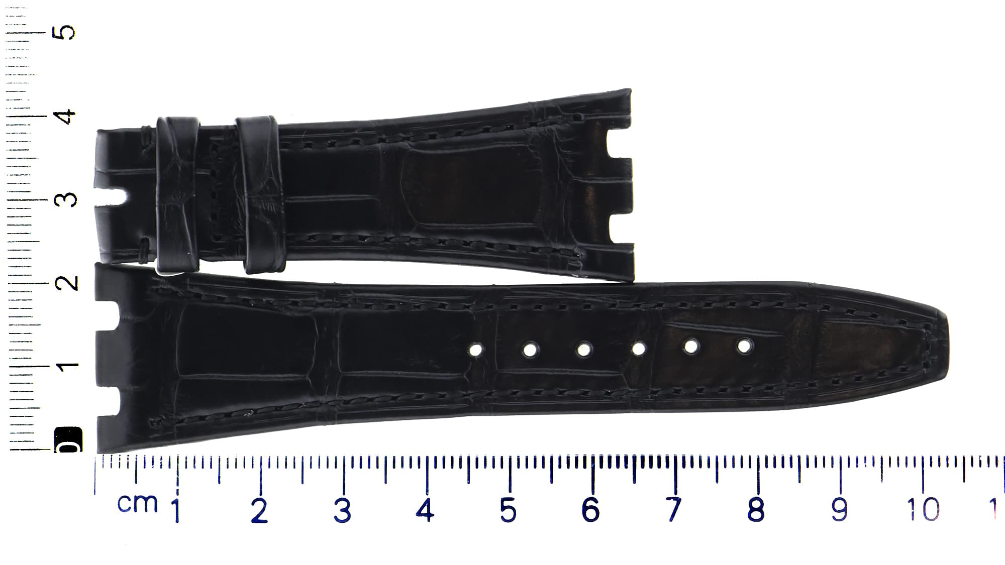 Unworn factory Audemars Piguet black leather strap 23x16mm for Royal Oak