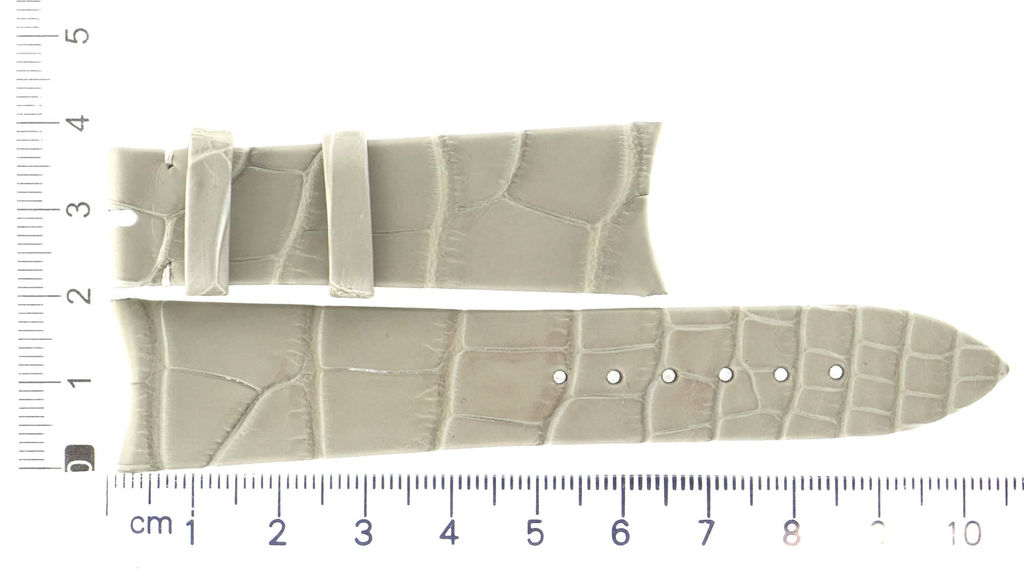 Unworn factory Audemars Piguet beige grey leather strap 20x16mm