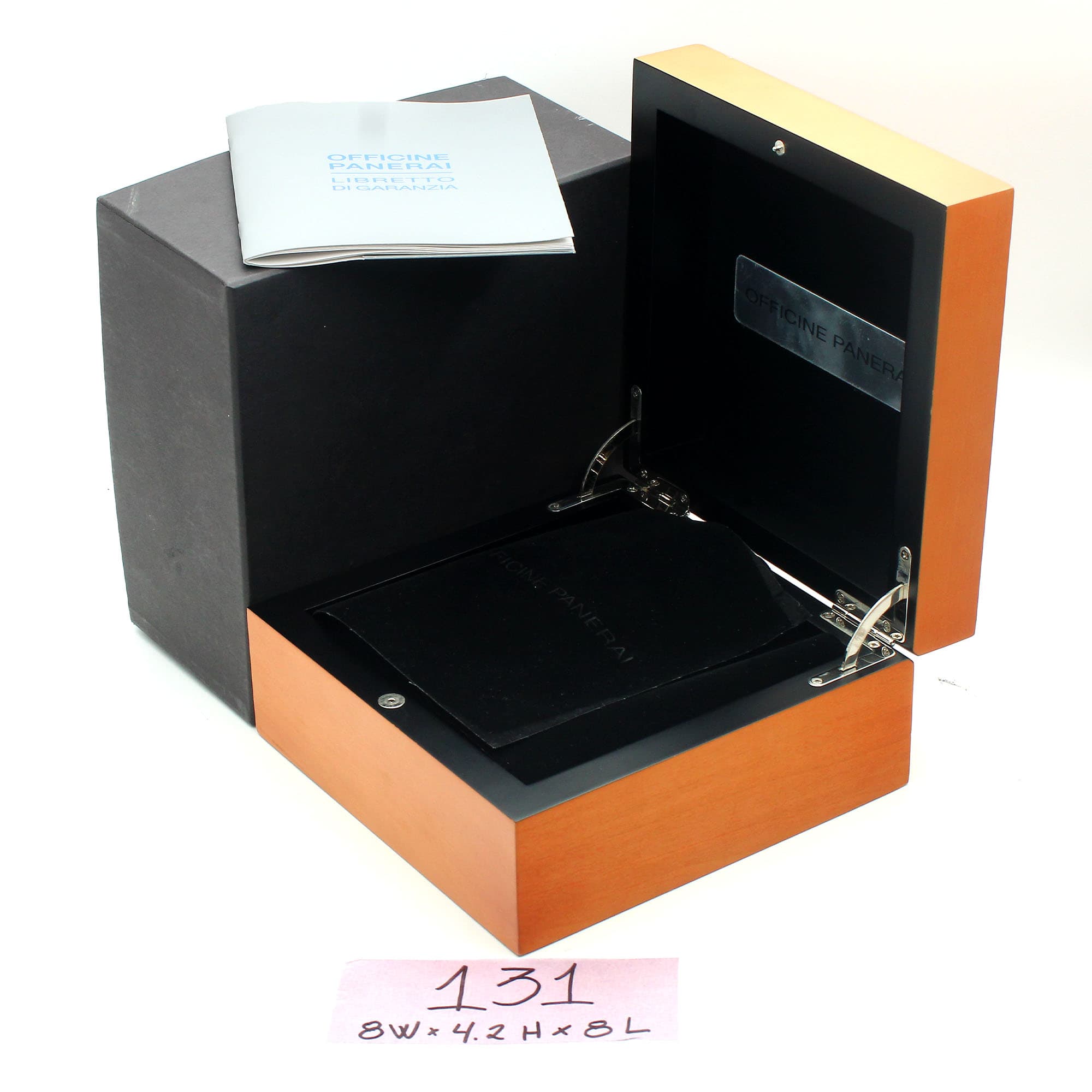 Box Panerai 8W x 4.2H x 8L