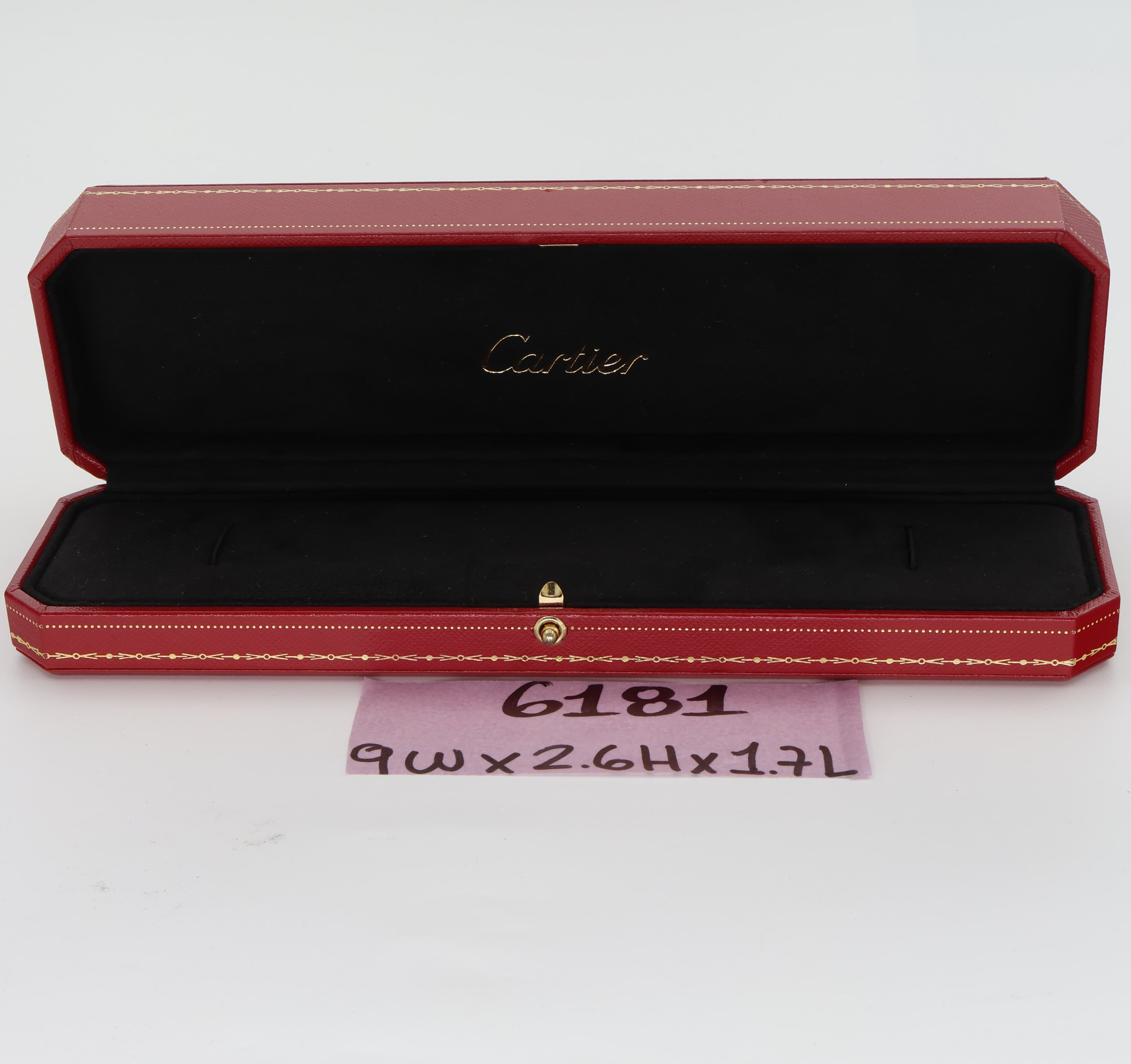 Box Cartier 9W x 2.6H x 1.7L