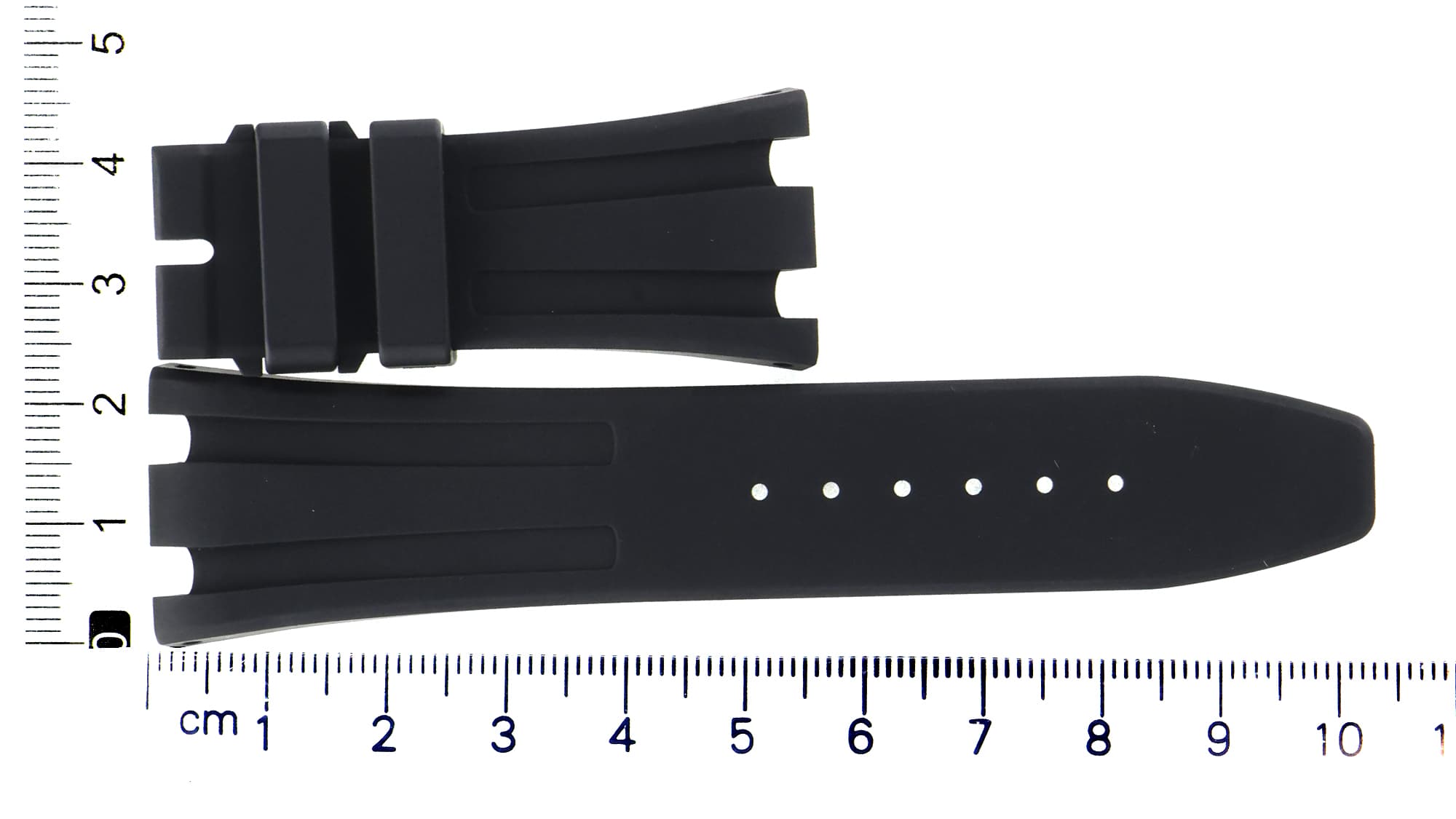 Unworn factory Audemars Piguet black rubber strap 24x18mm for Royal Oak