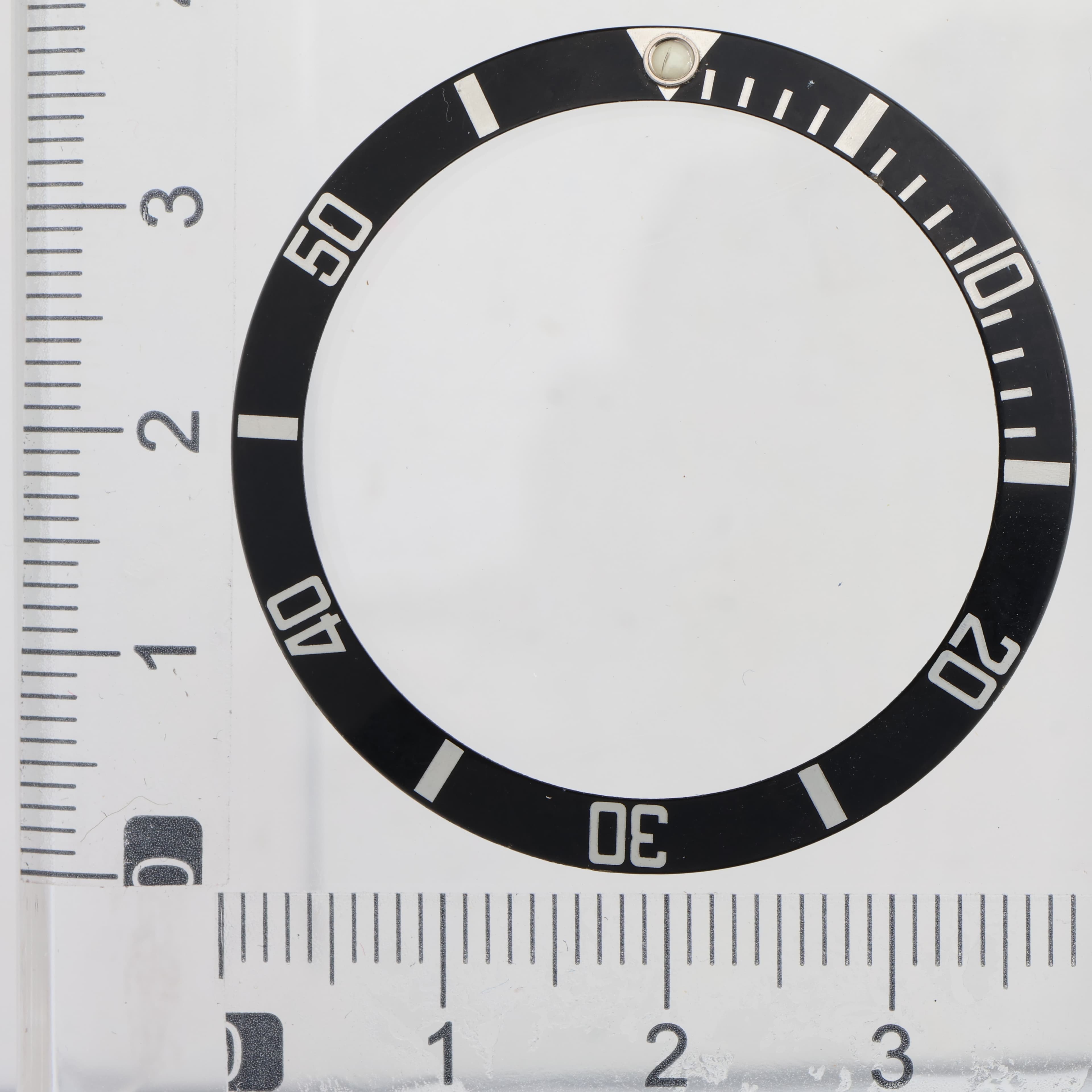 Factory original aluminum insert bezel for Rolex Submariner 40mm cracked pearl