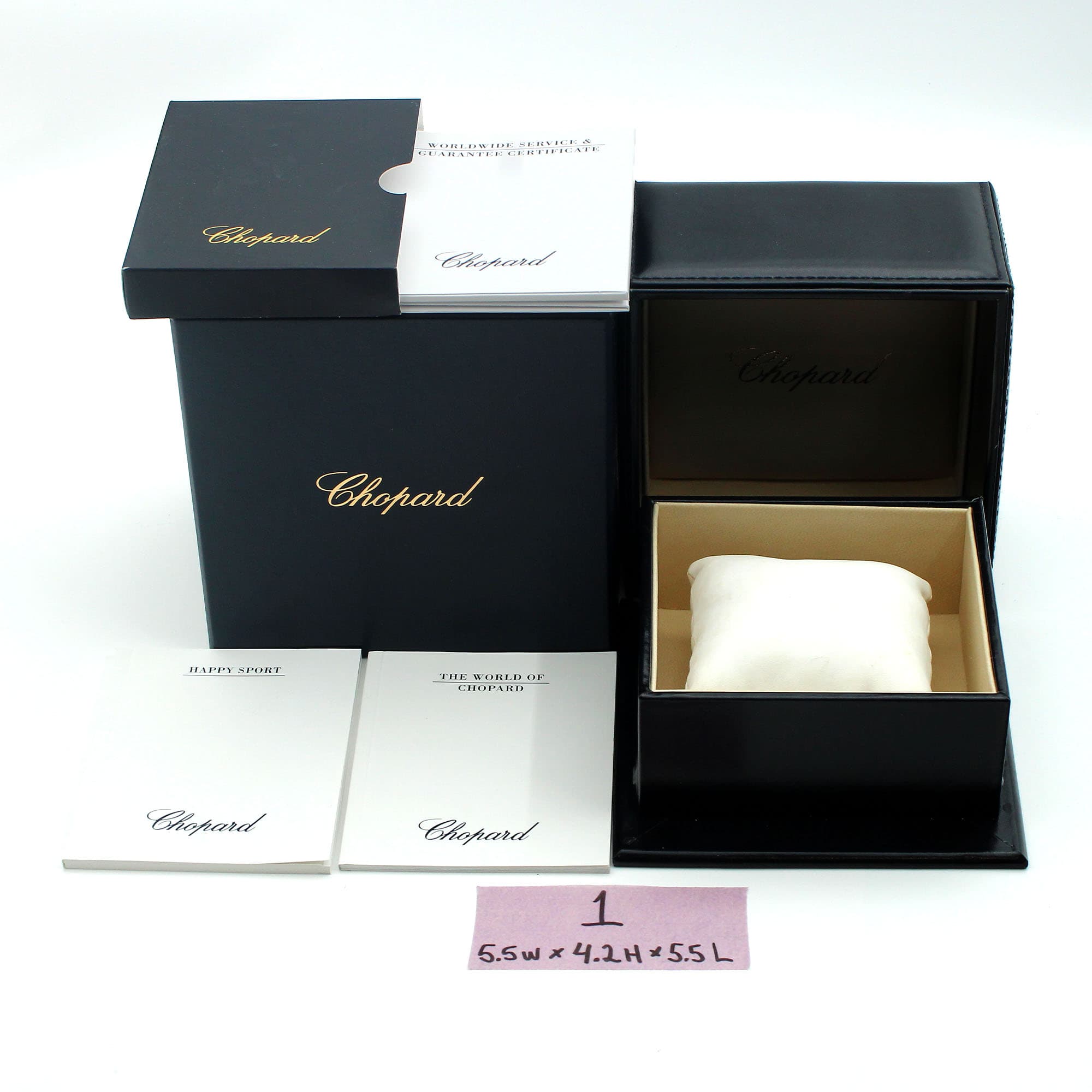 Box Chopard 5.5W x 4.2H x 5.5L generic pillow