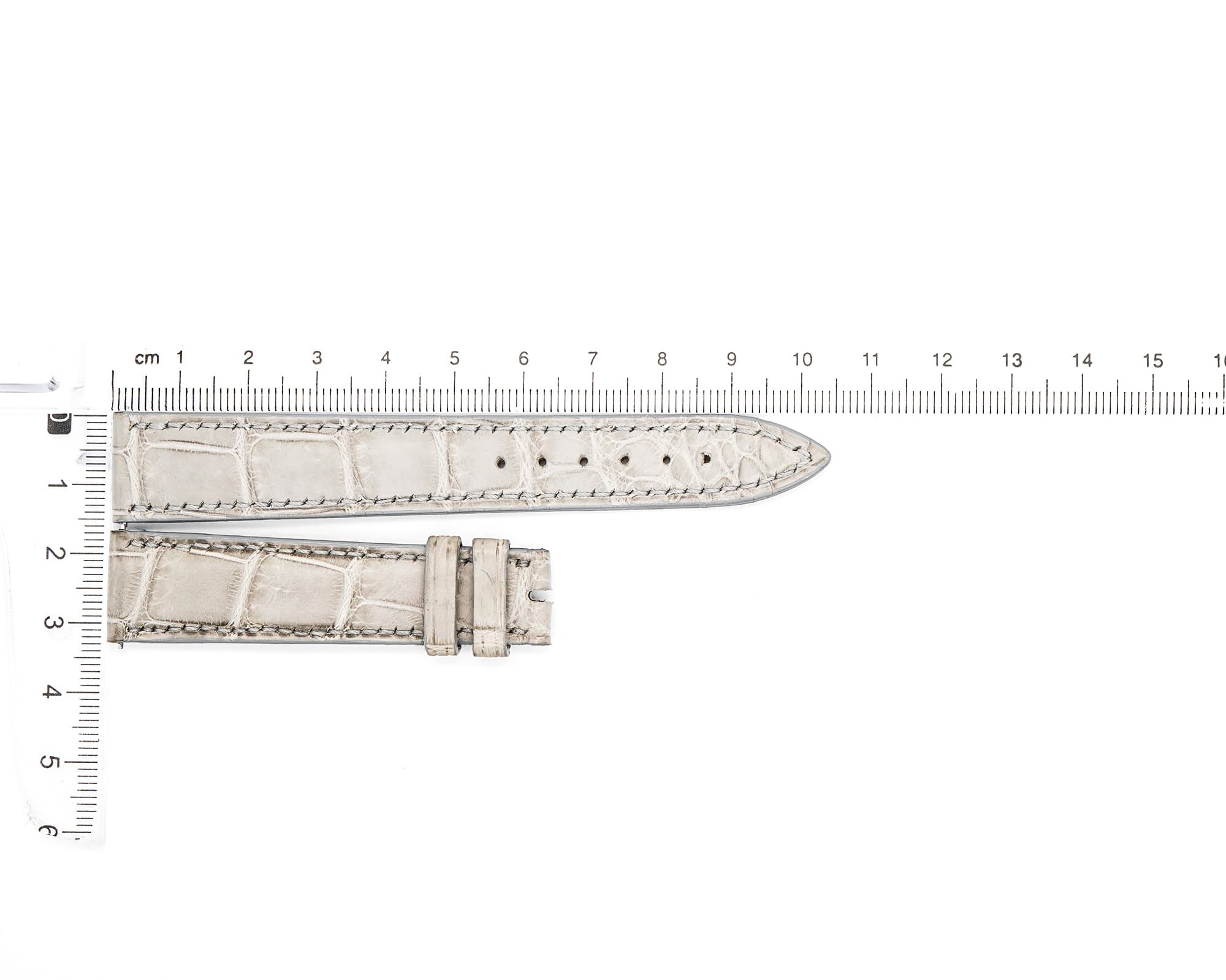 Factory Original Leather Franck Muller Strap, Gray, 26x18mm
