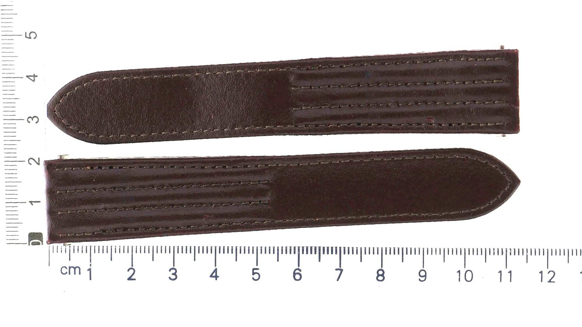 UNWORN original Cartier strap, brown leather 20 x 17.5 mm for Roadster has stain