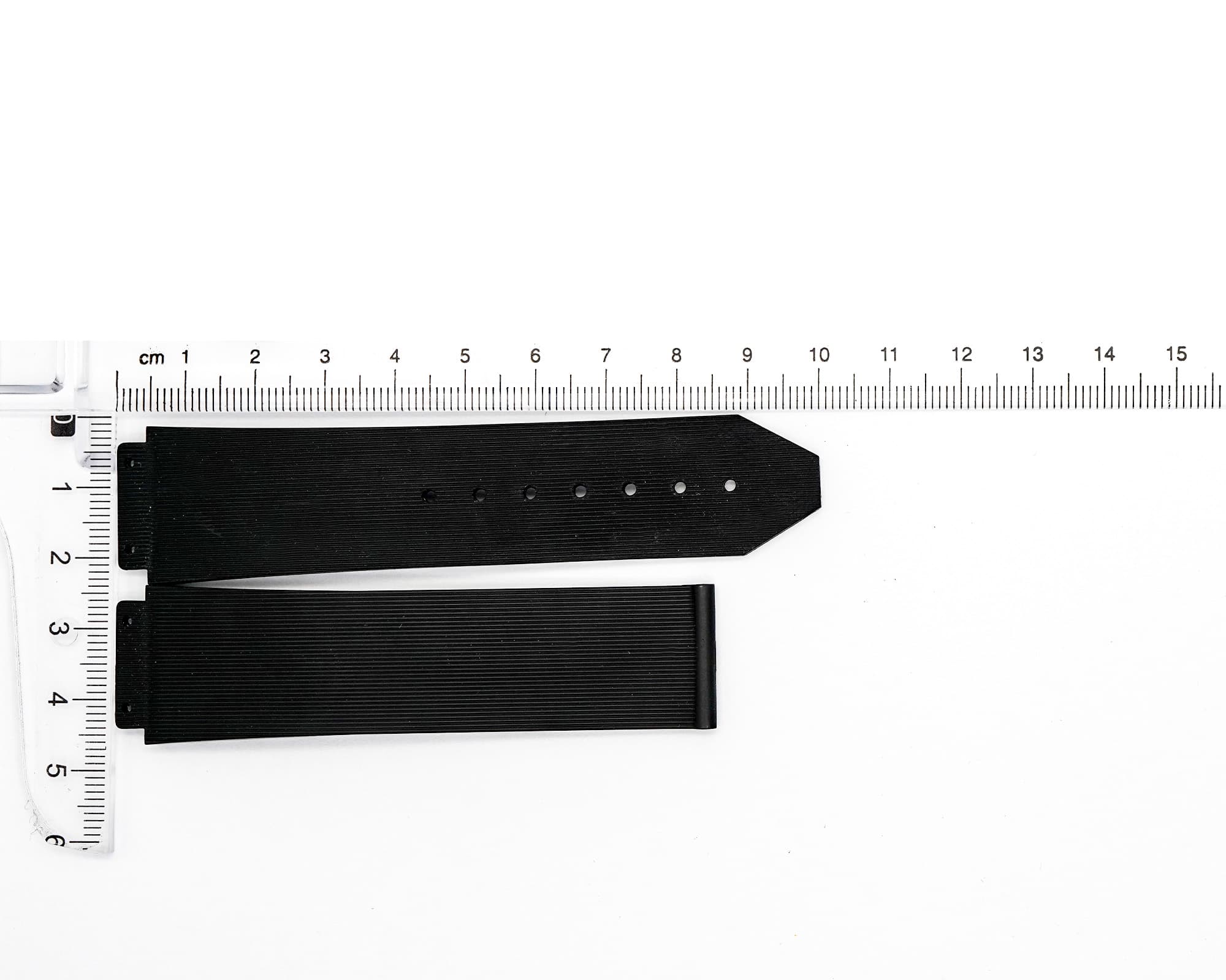 Factory Original Rubber Hublot strap, Black, 22x20mm