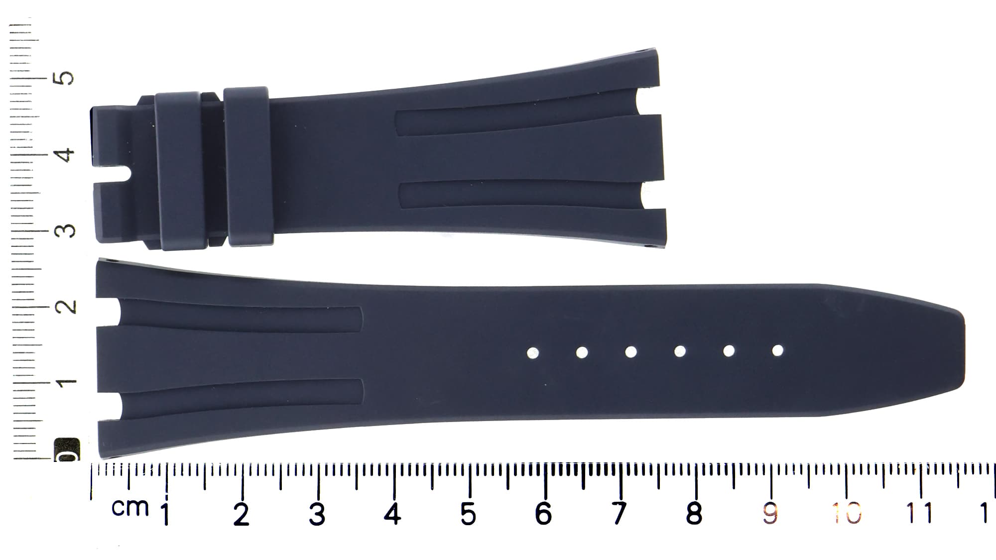 Unworn factory Audemars Piguet blue rubber strap 26.5x18mm