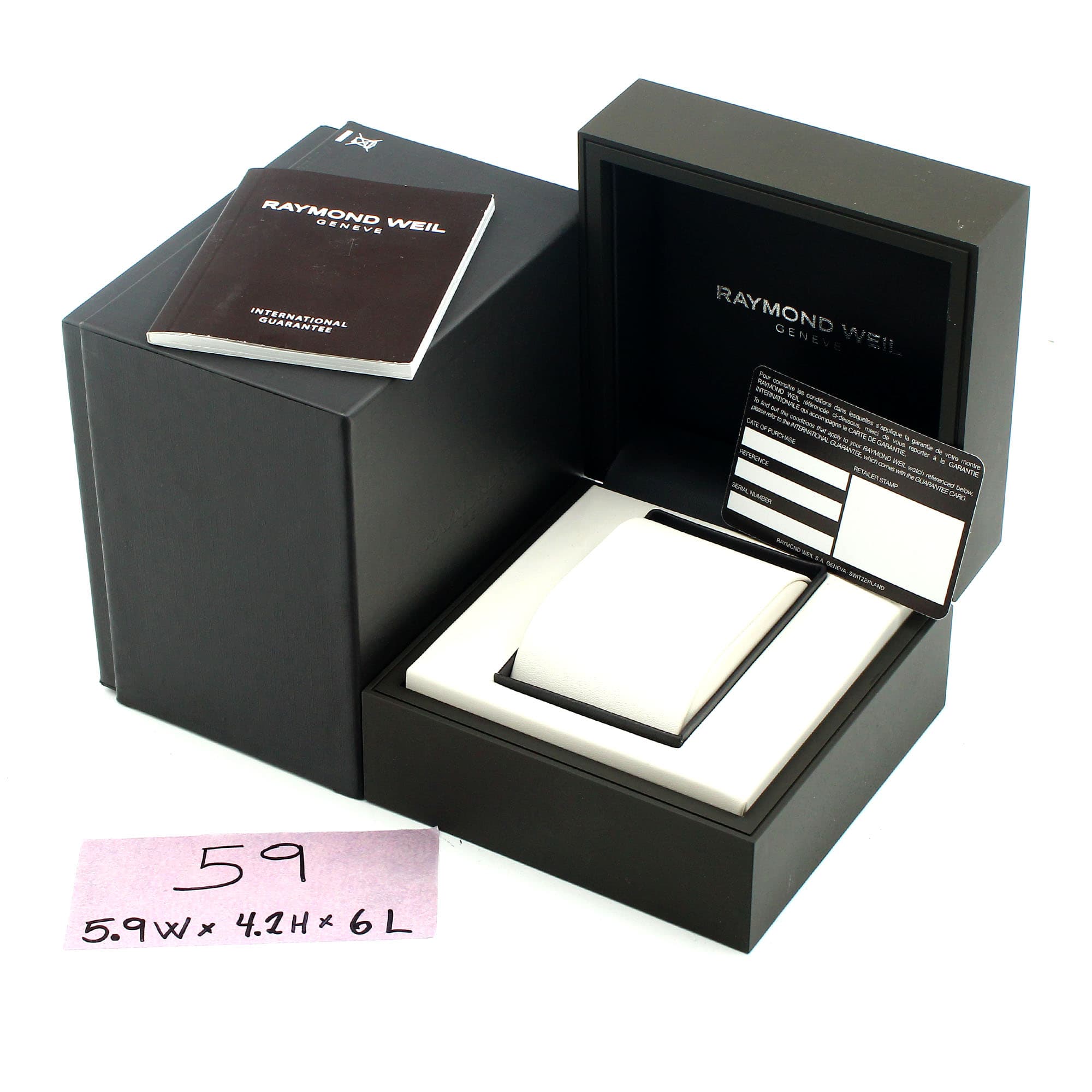 Box Raymond Weil 5.9W x 4.2H x 6L