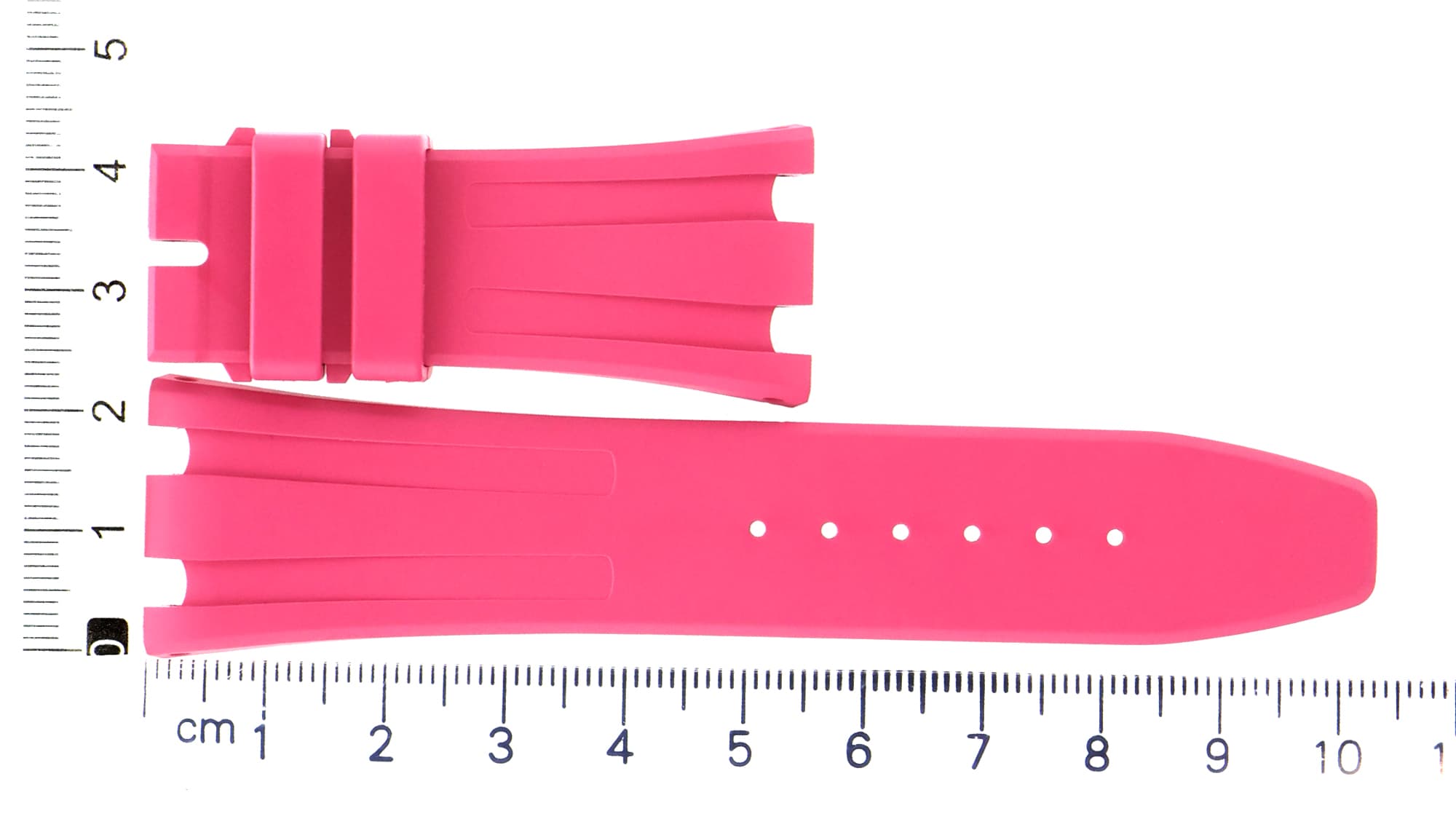 Unworn factory original Audemars Piguet pink rubber strap 23.5x18mm