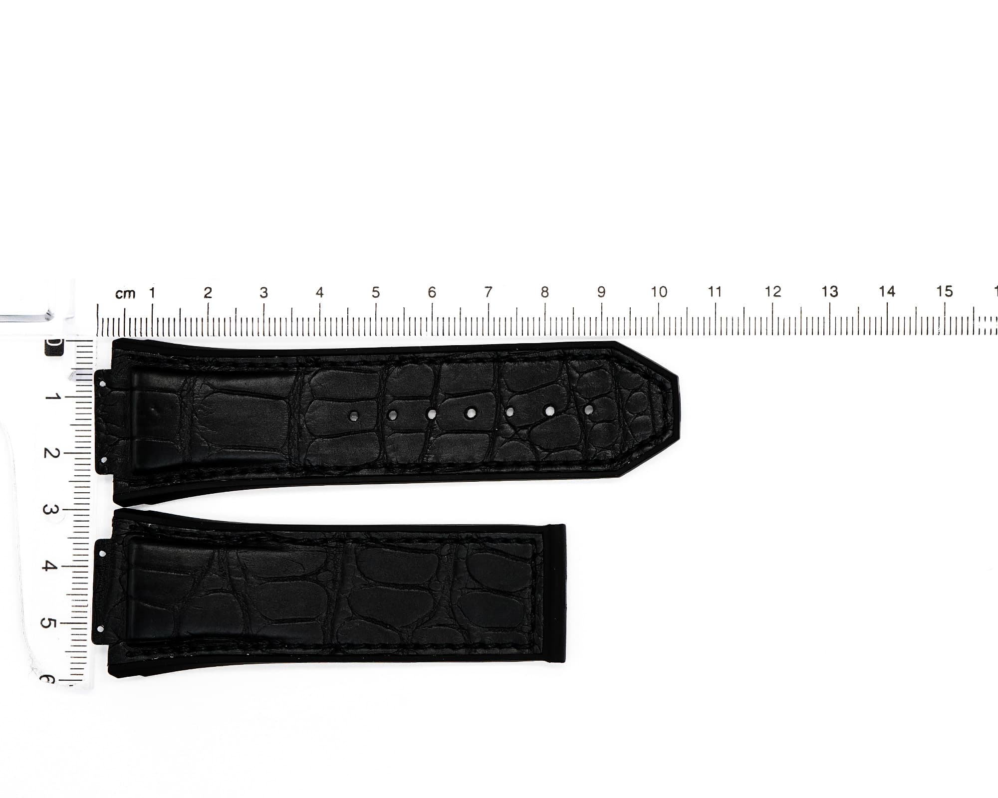 Factory Original Rubber Hublot strap, Black, 30x24mm