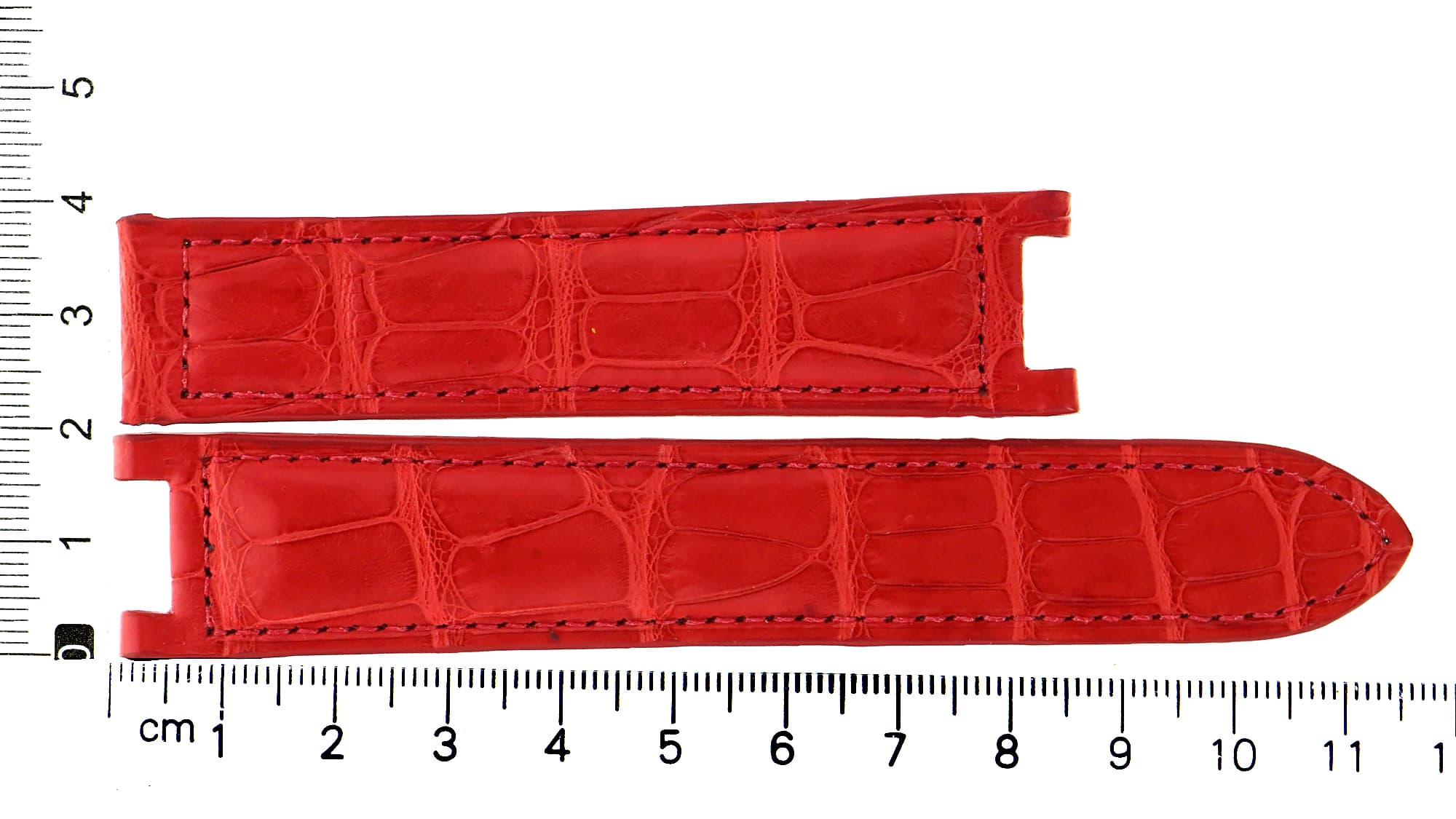 Unworn original factory Cartier red leather strap for Pasha 20 x 18 mm