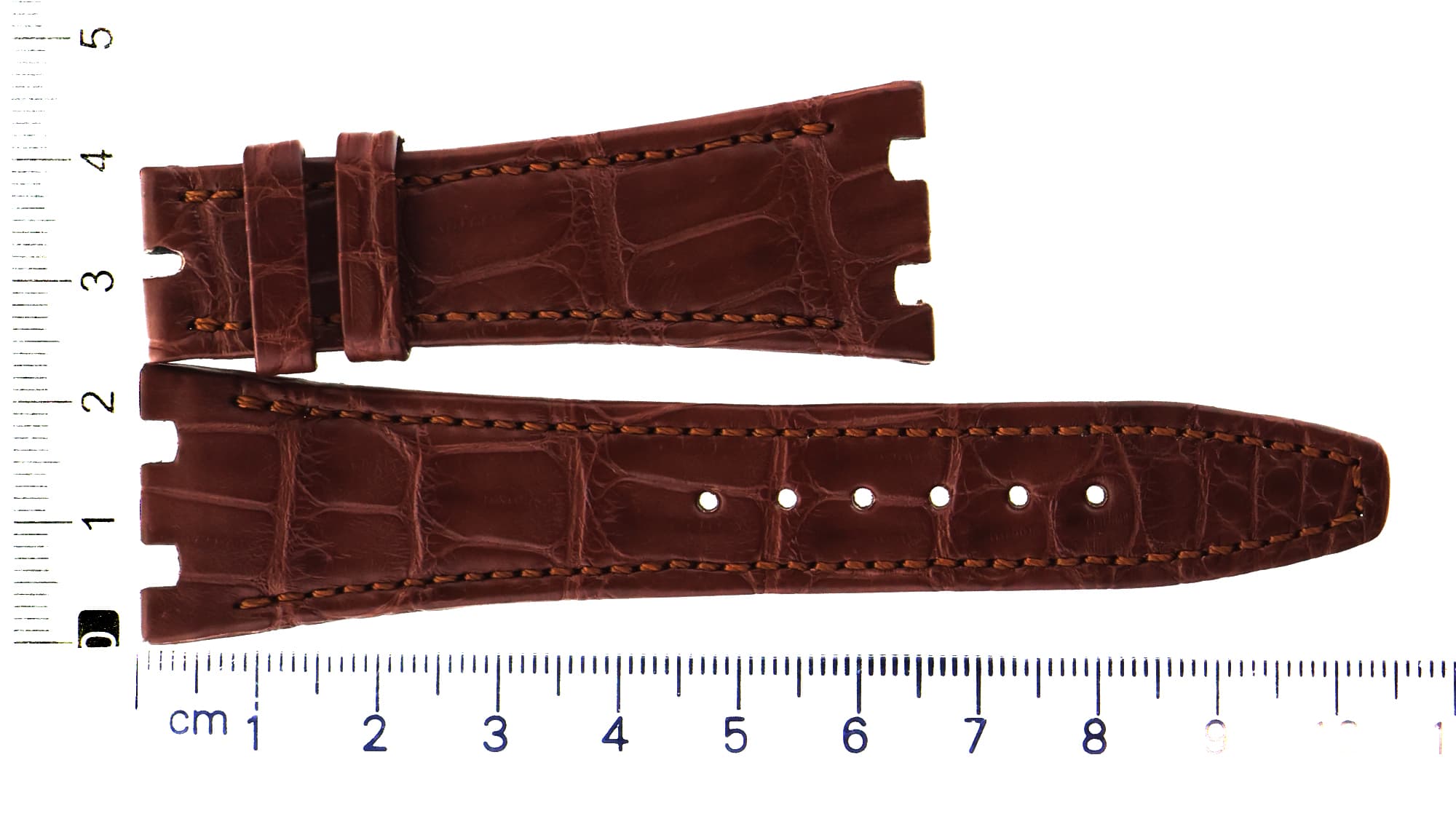 Unworn factory Audemars Piguet blue leather strap 23.8x16mm for Royal Oak
