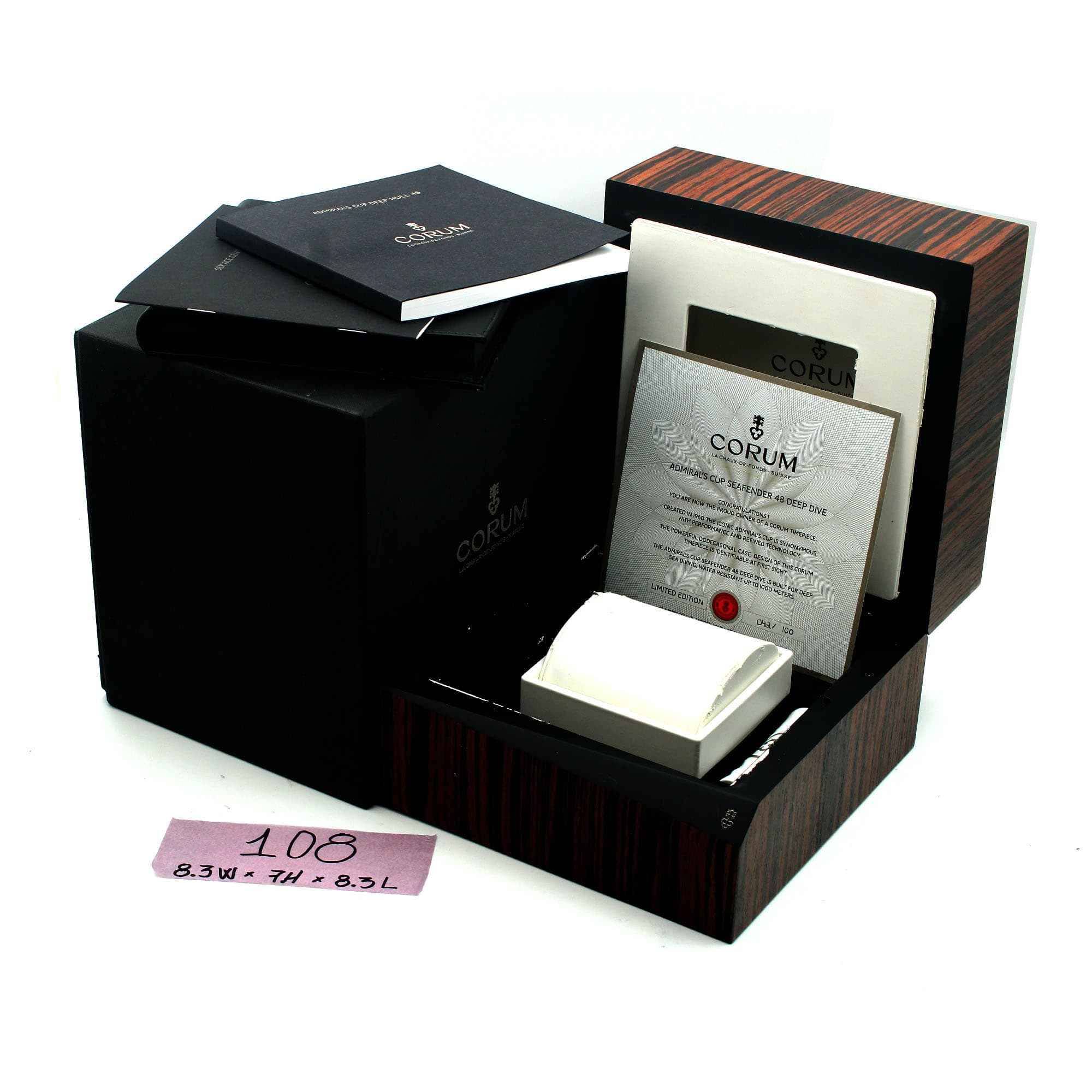 Box Corum 8.3W x 7H x 8.3L