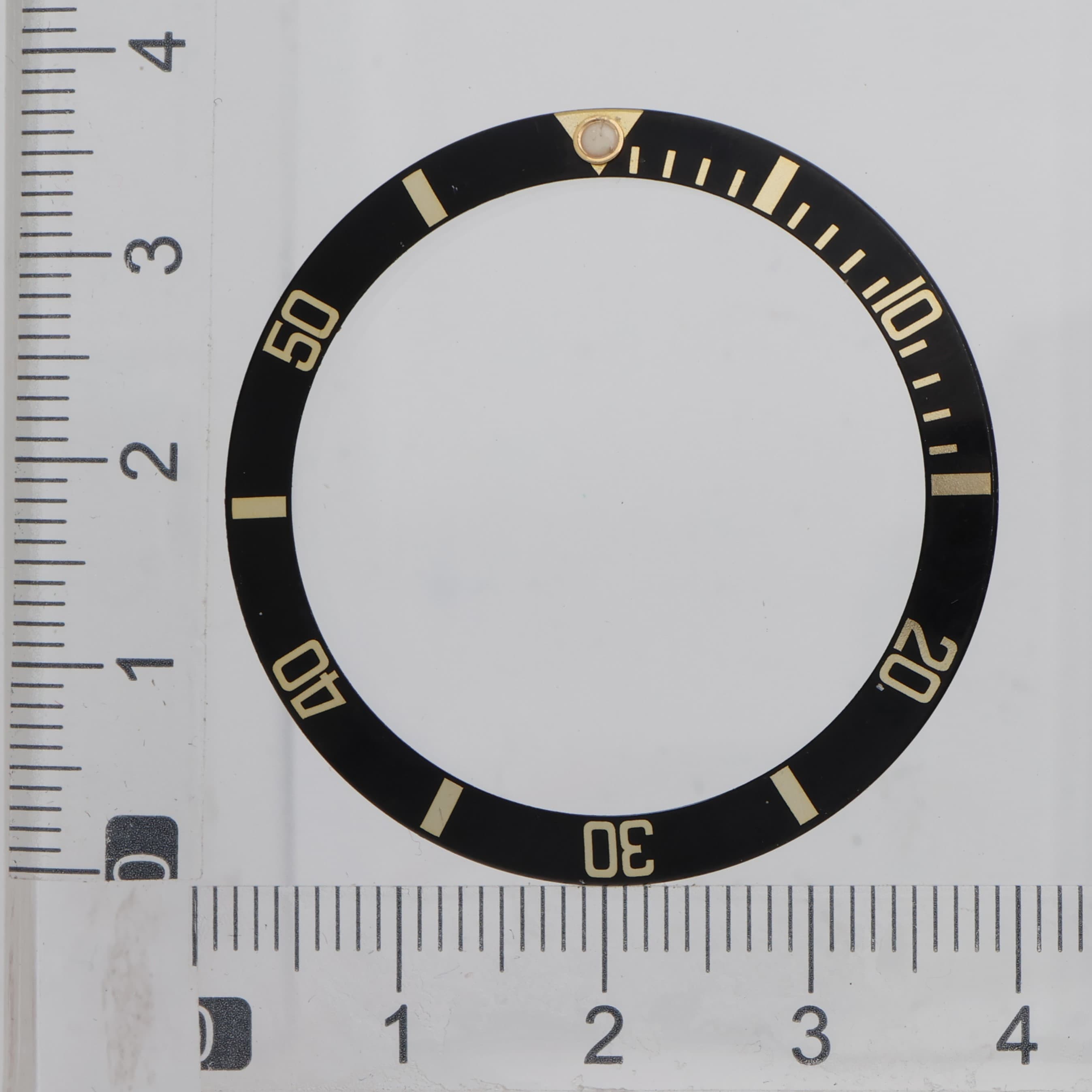 Factory original aluminum insert bezel for Rolex Submariner 40mm Ref: 16613