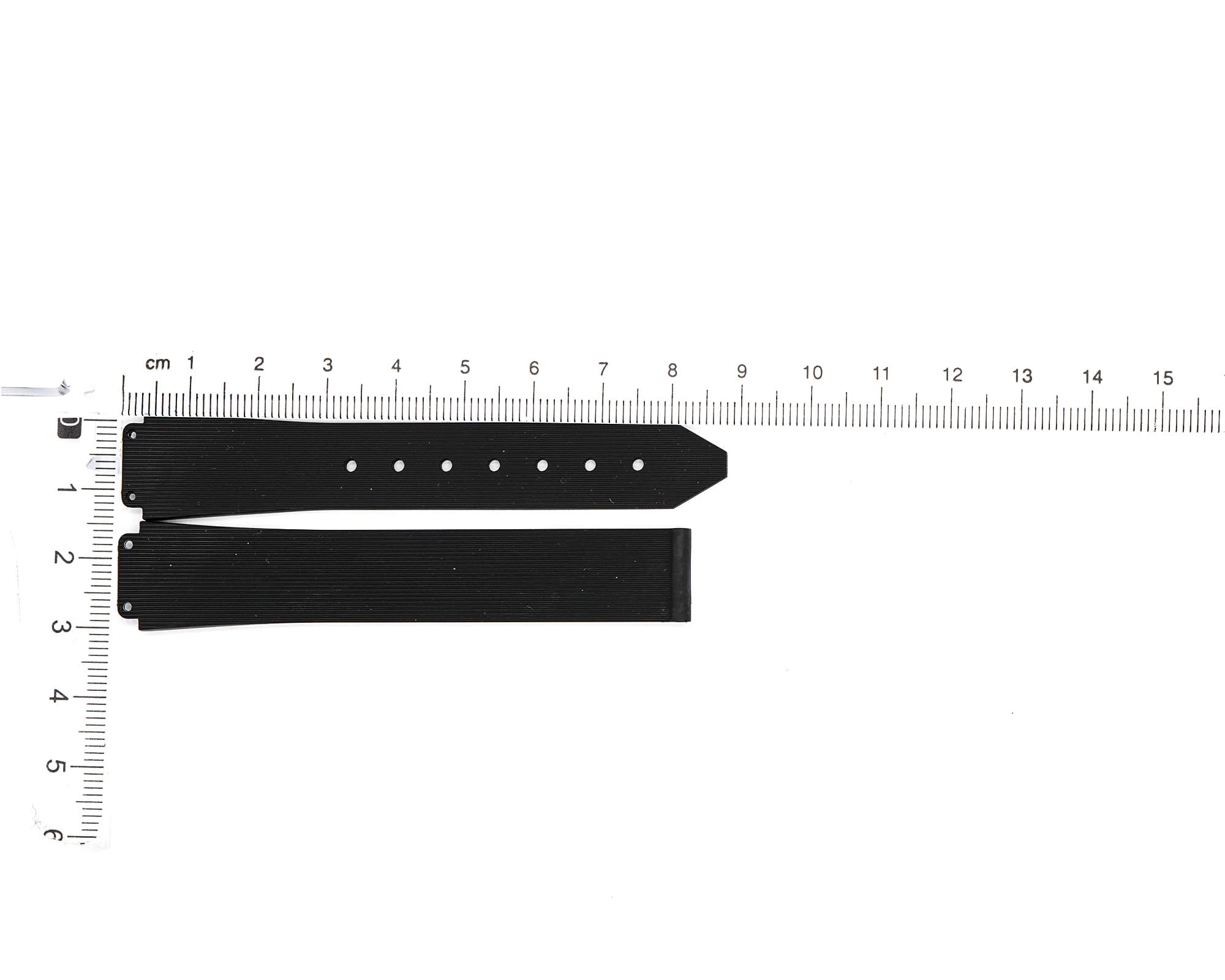 Factory Original Rubber Hublot strap, Black, 16x13mm