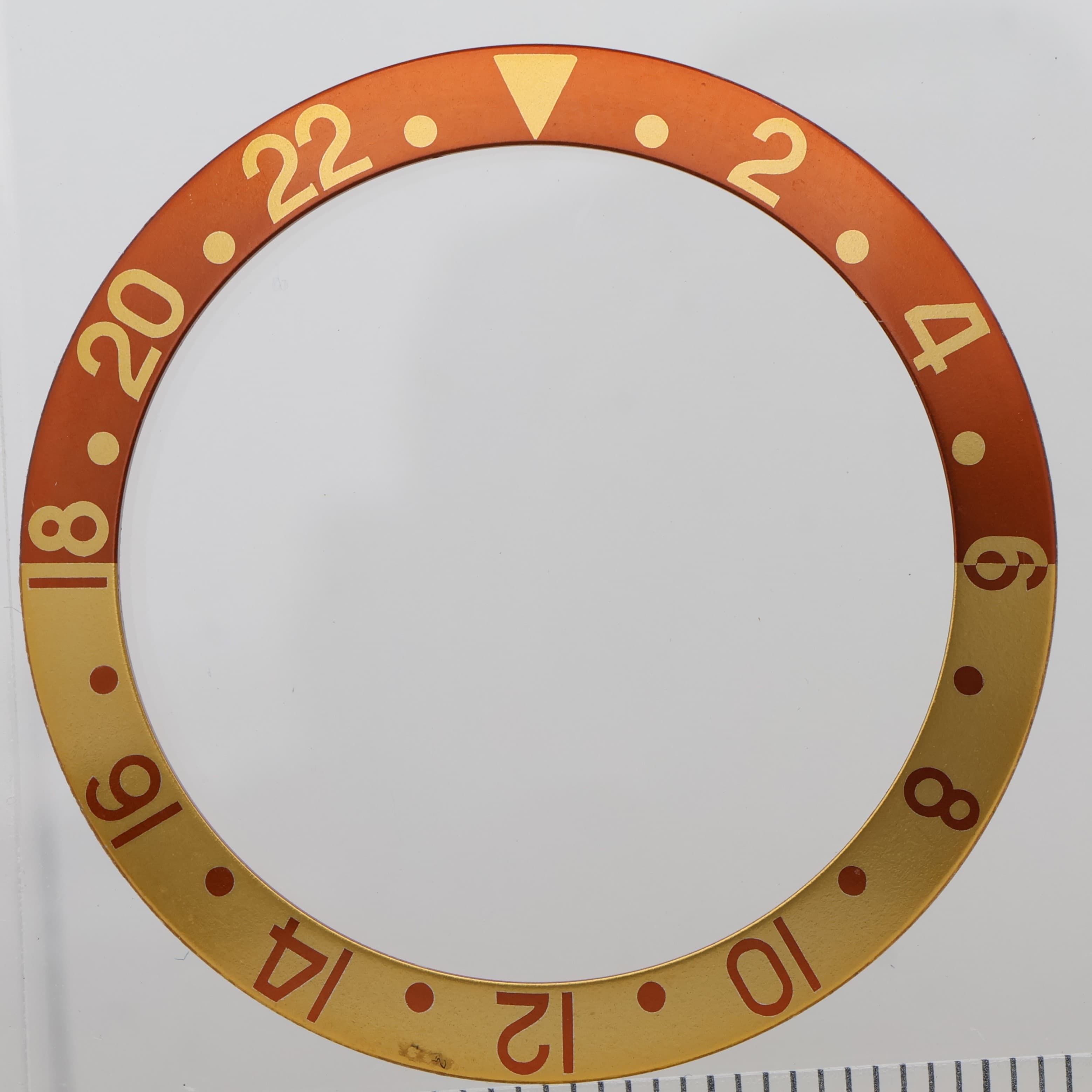 Factory original insert bezel for Rolex Acrylic GMT Root beer 16713 16718