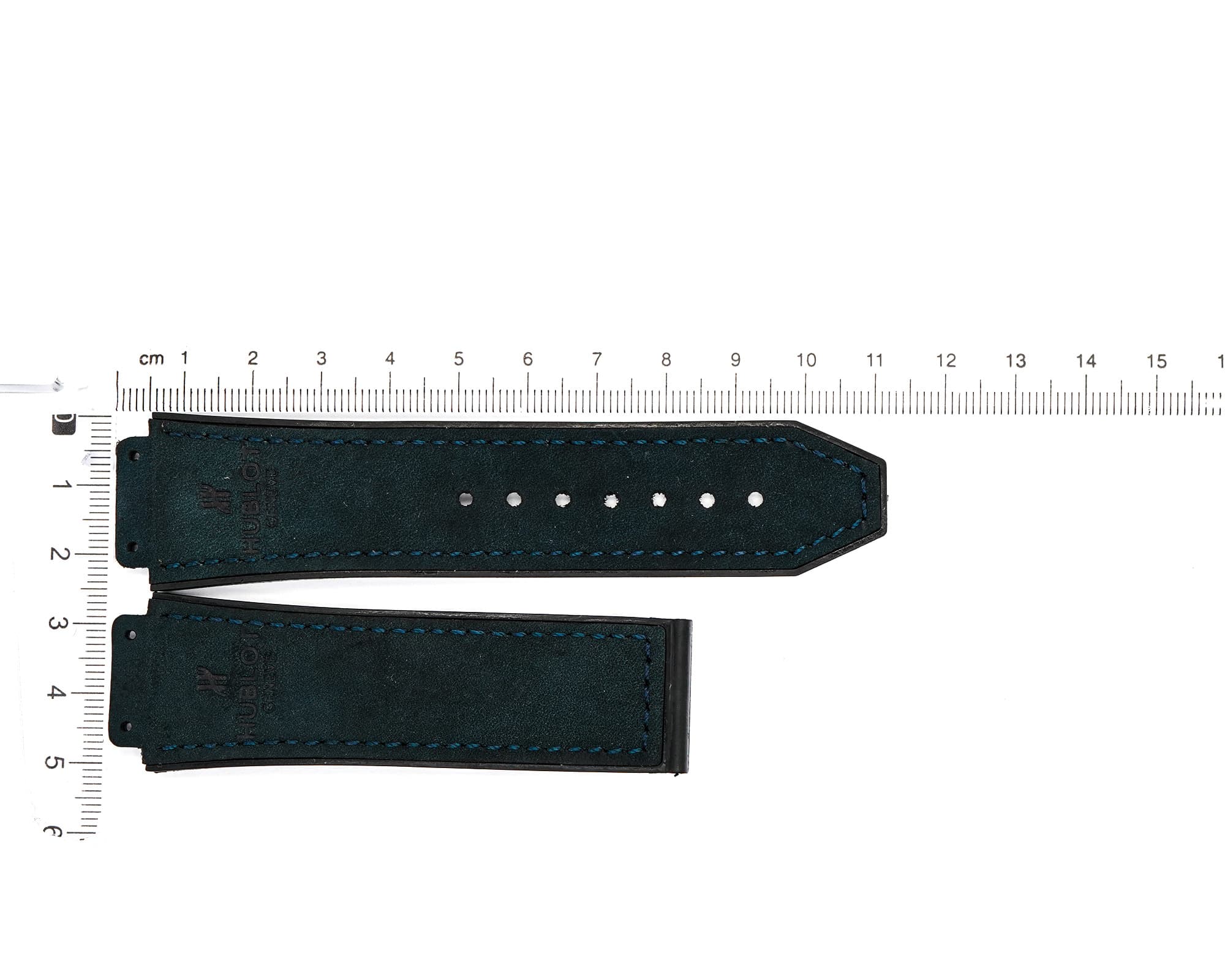 Factory Original Rubber Hublot strap, Blue and Black, 26x22mm