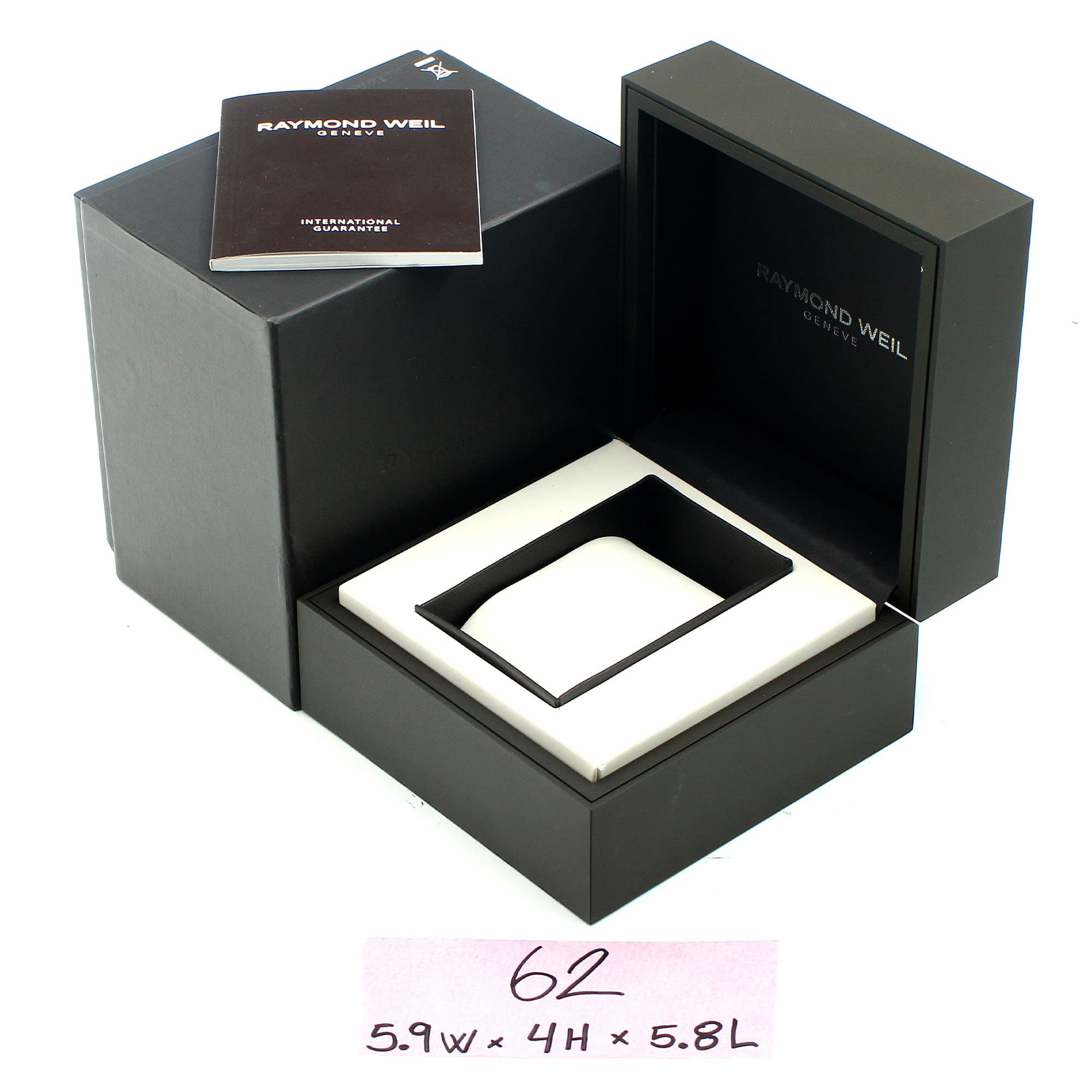 Box Raymond Weil 5.9W x 4H x 5.8L