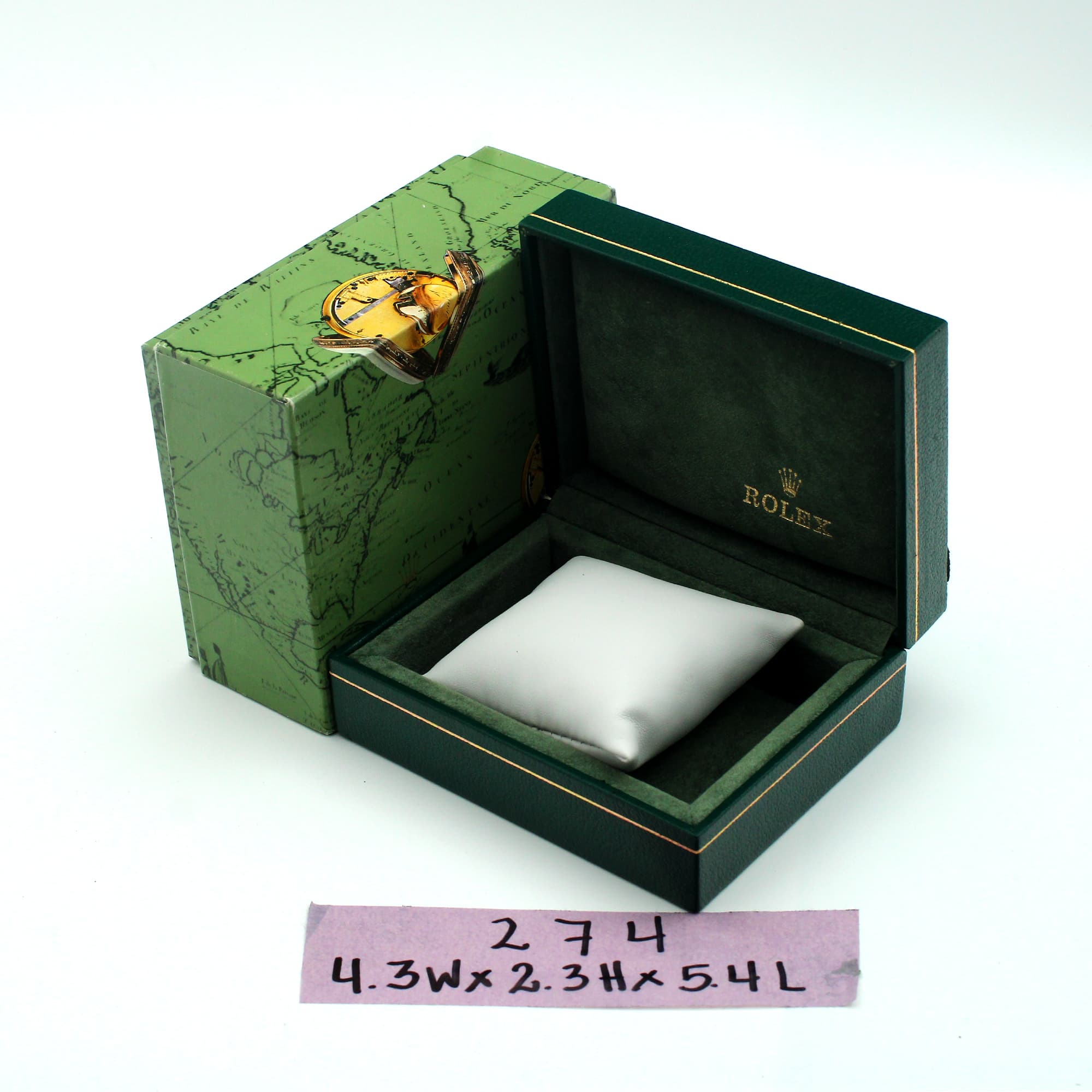 Box Rolex 4.3W x 2.3H x 5.4L Generic pillow