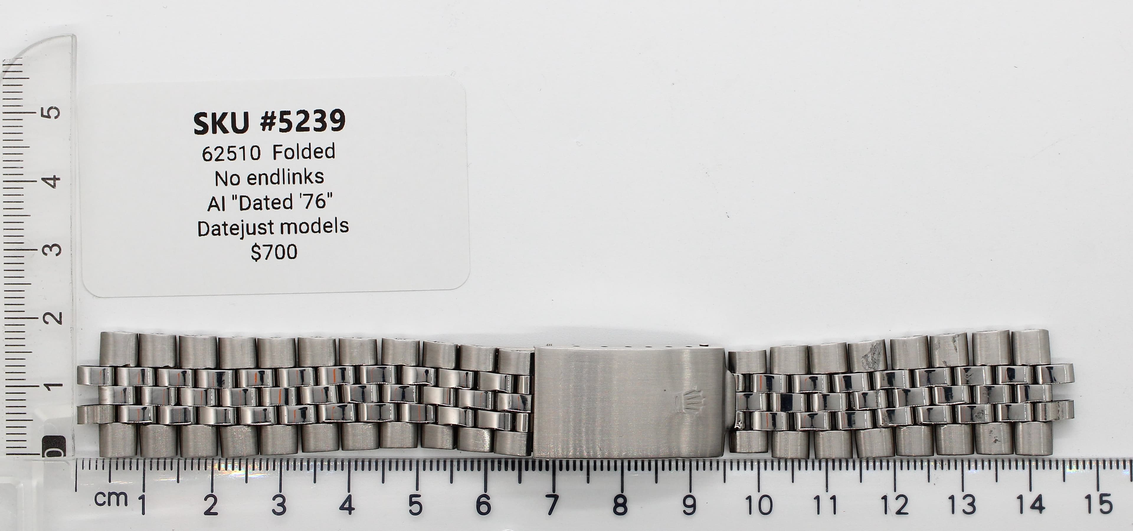 62510 Folded No endlinks Al "Dated '76"