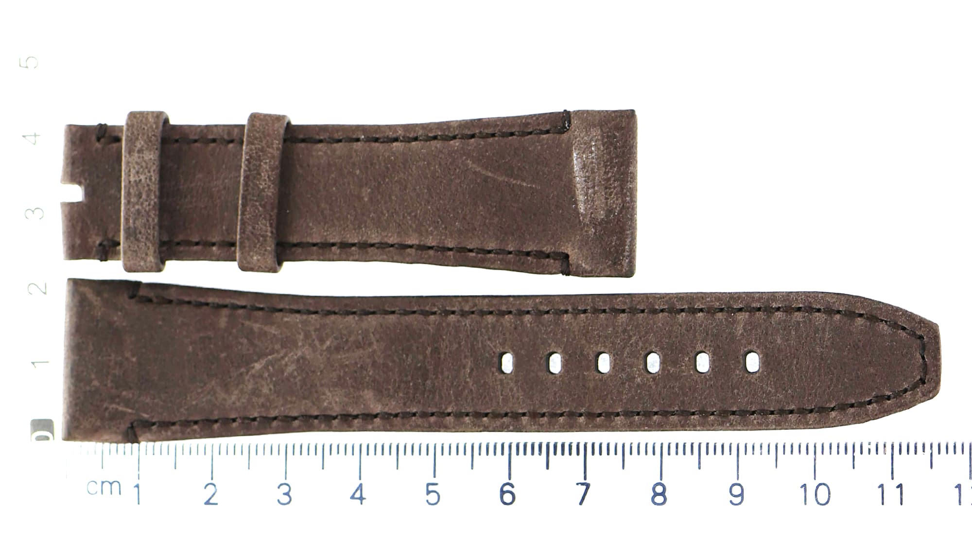 Unworn factory Audemars Piguet brown leather strap 22x18mm visible scratches