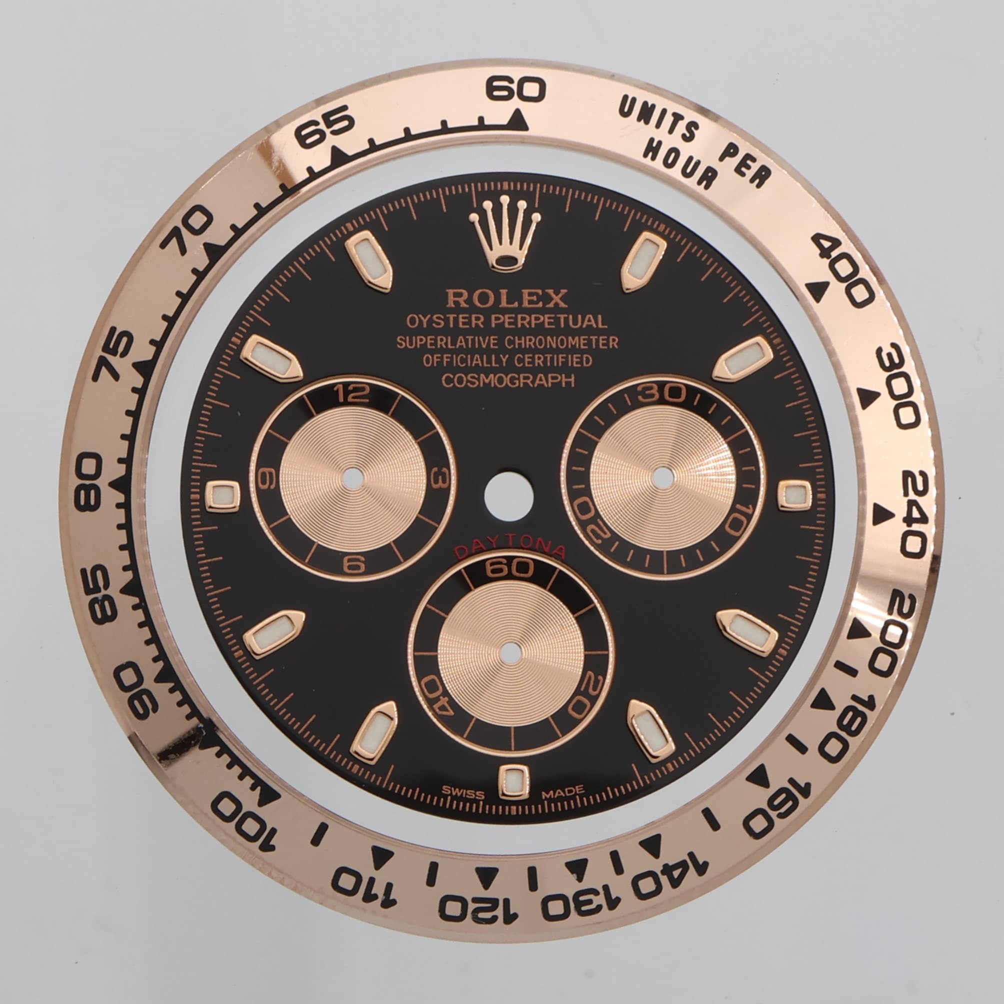 dial Daytona rose gold for Rolex Factory original bezel and black 116505