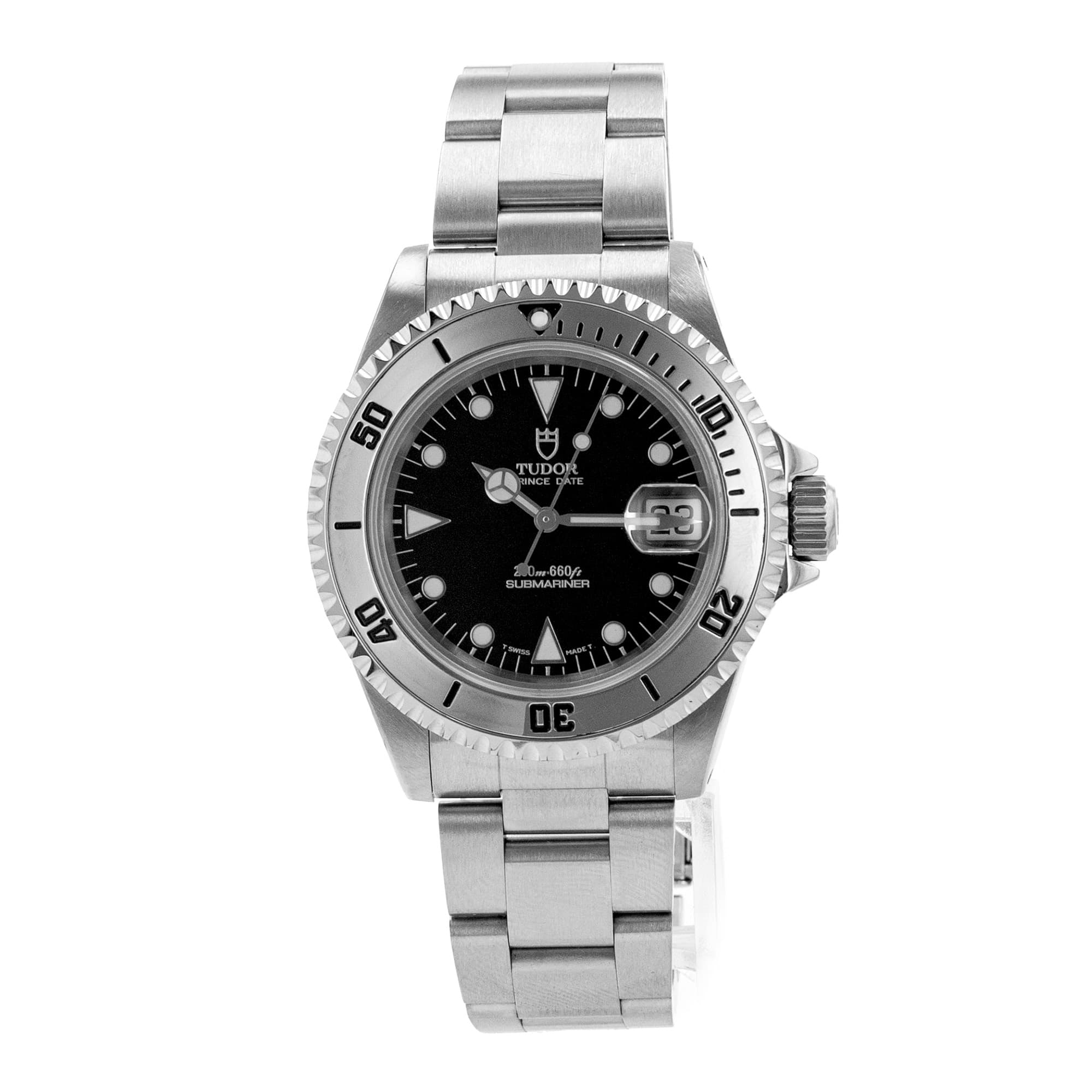 Tudor Submariner 79190 Prince Date 40mm Stainless Steel Oyster Mens Watch 1993