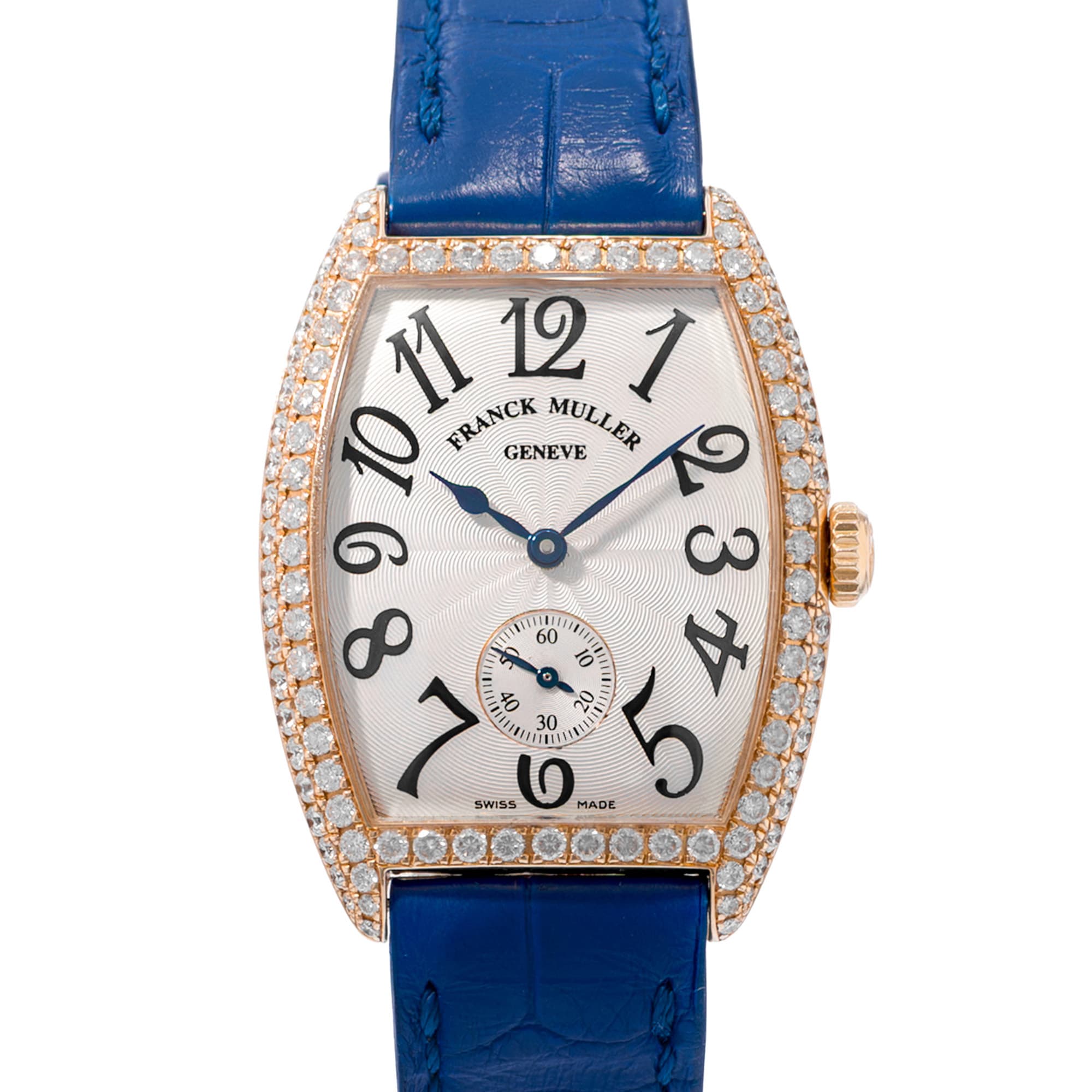 Franck Muller Casablanca Cintree Curvex 7502S6D 29mm 18k Yellow Gold Mens Watch