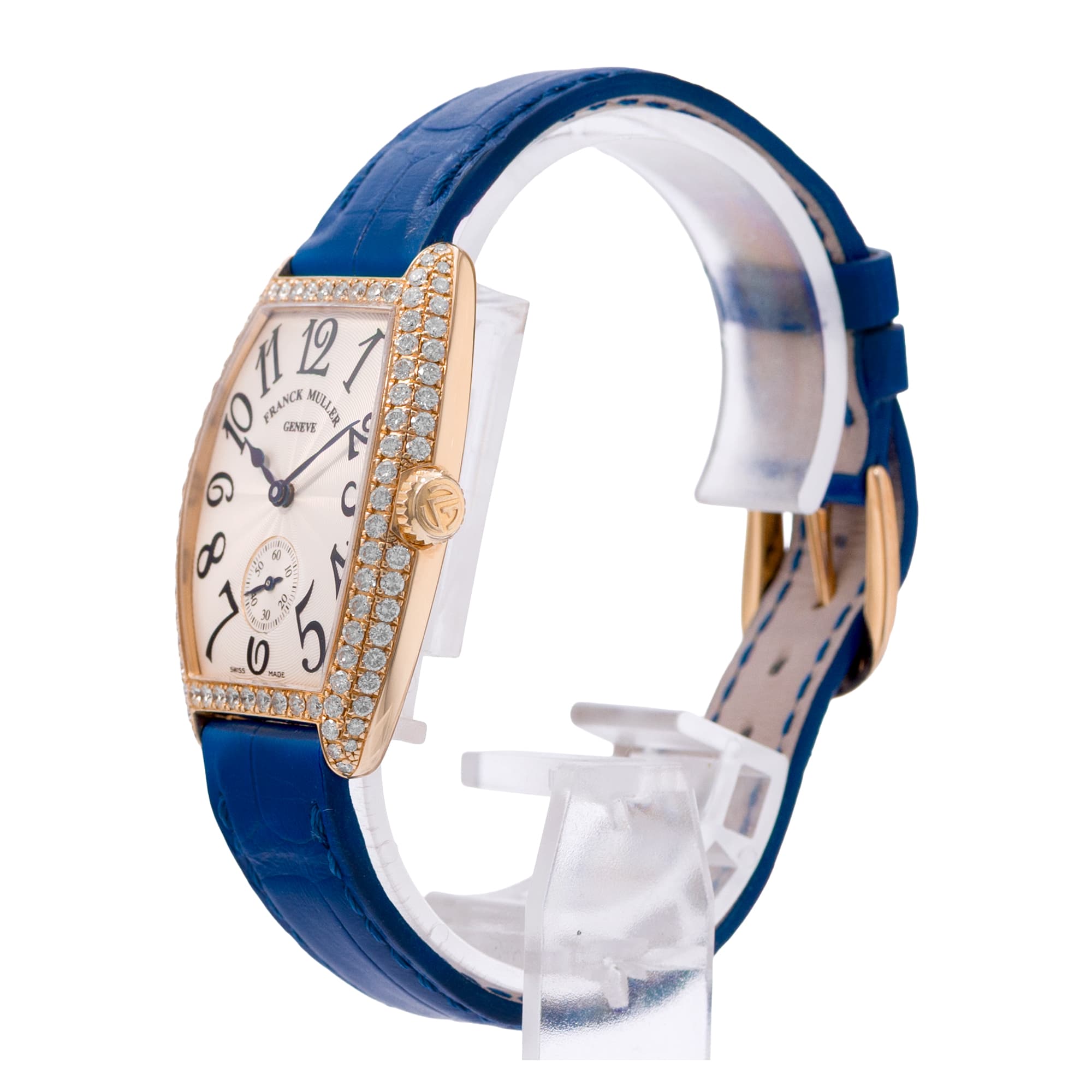 Franck Muller Casablanca Cintree Curvex 7502S6D 29mm 18k Yellow Gold Mens Watch
