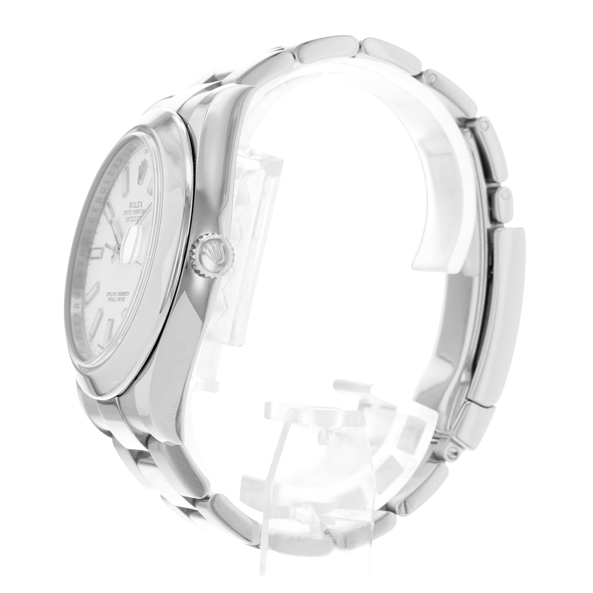 Rolex Datejust II 116300 41mm White Dial Smooth Steel Oyster Mens Watch 2011