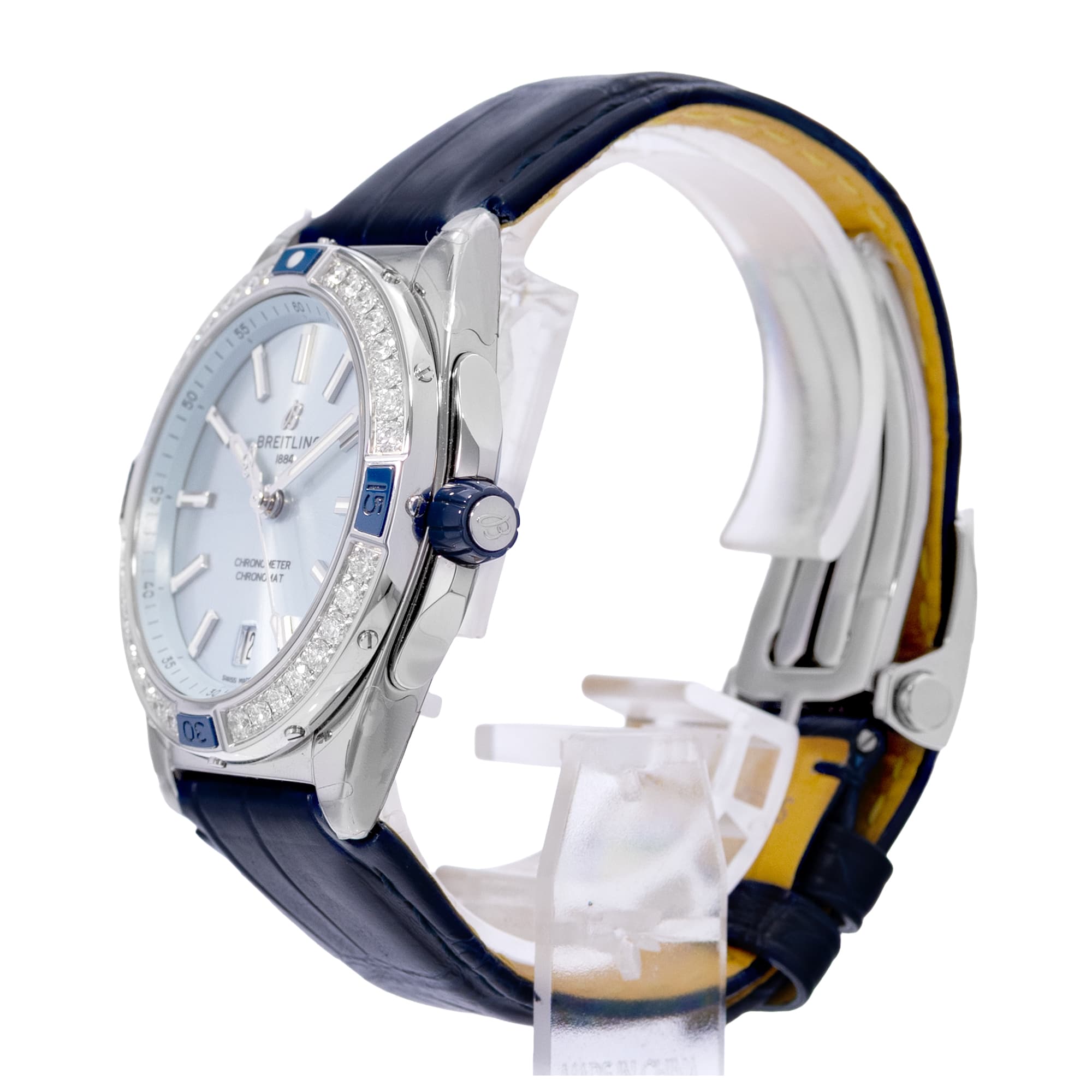 Breitling Chronomat A17356531C1P1 38mm Diamond Ice Blue Steel Stickers 2025