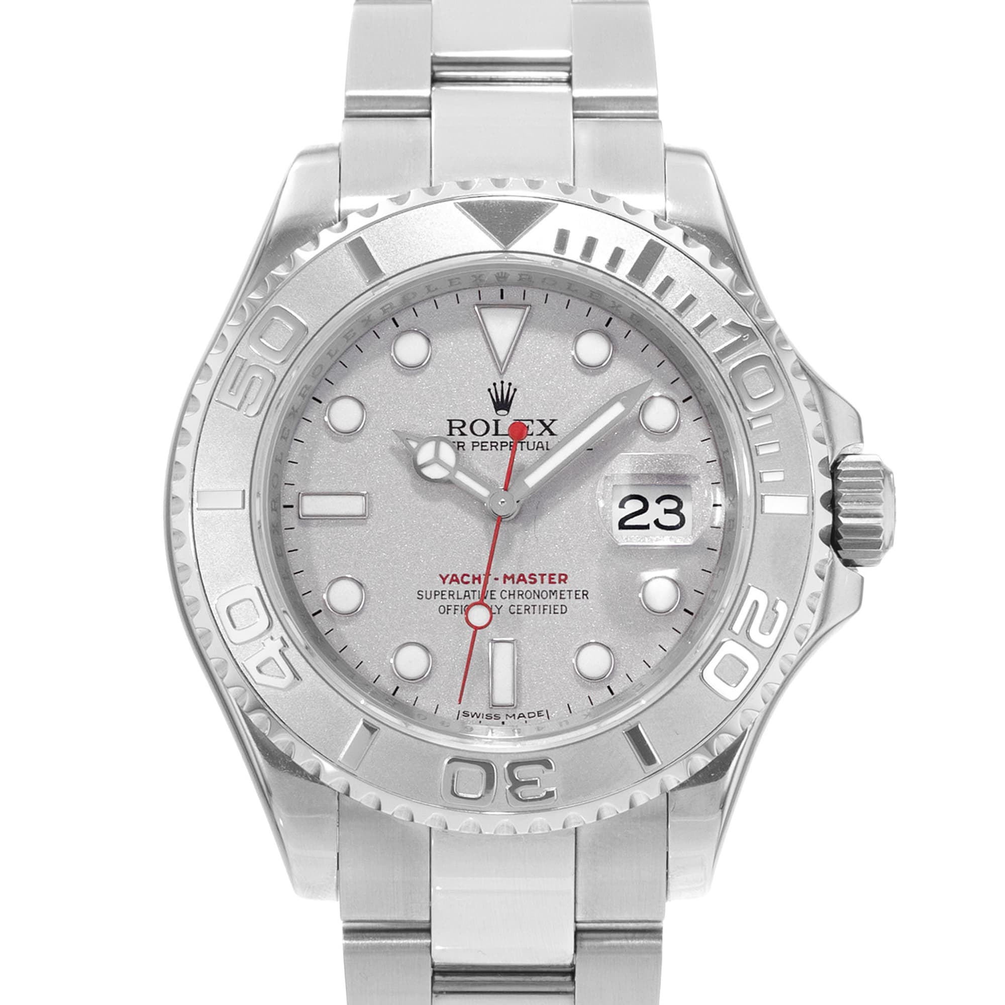 Rolex Yacht-Master 40 16622 Silver Dial Steel Automatic Mens Watch Card 2011
