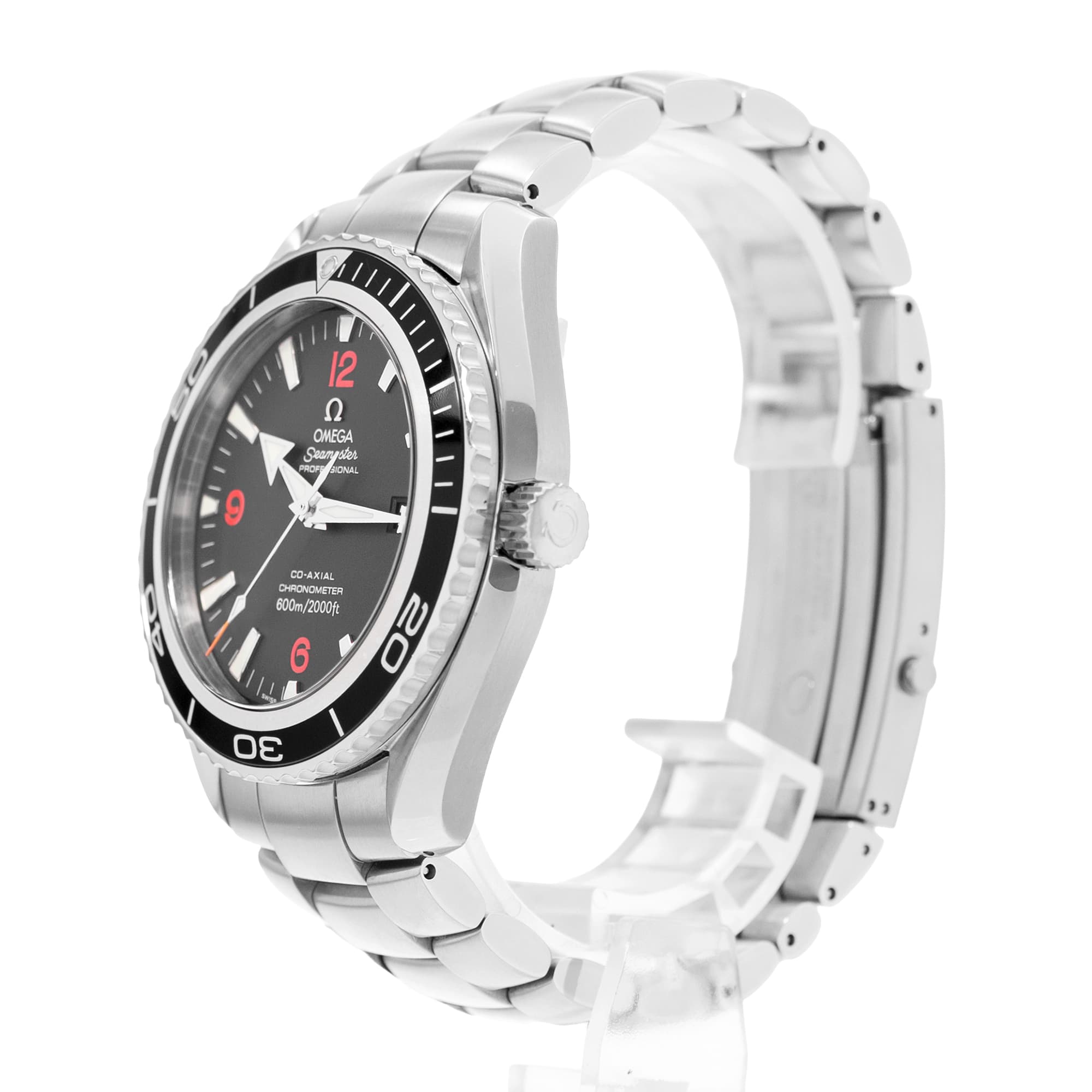 Omega Seamaster Planet Ocean 2200.51.00 45mm Black Arabic Dial Steel Mens Watch