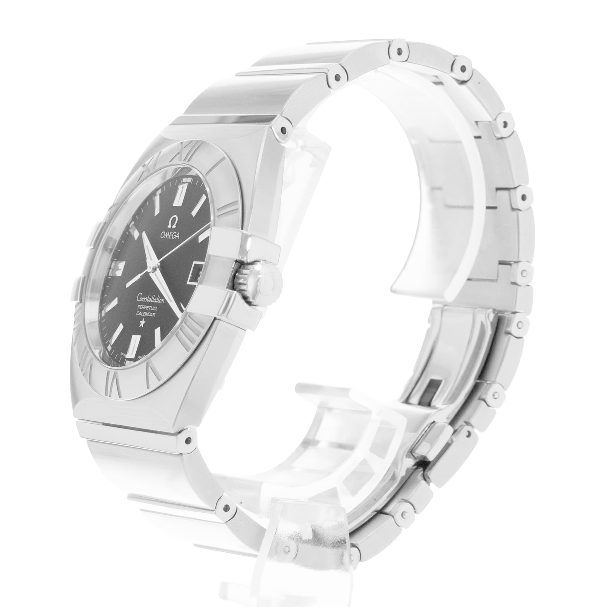 Omega Constellation Double Eagle 1513.51.00 38mm Black Dial Steel Mens Watch