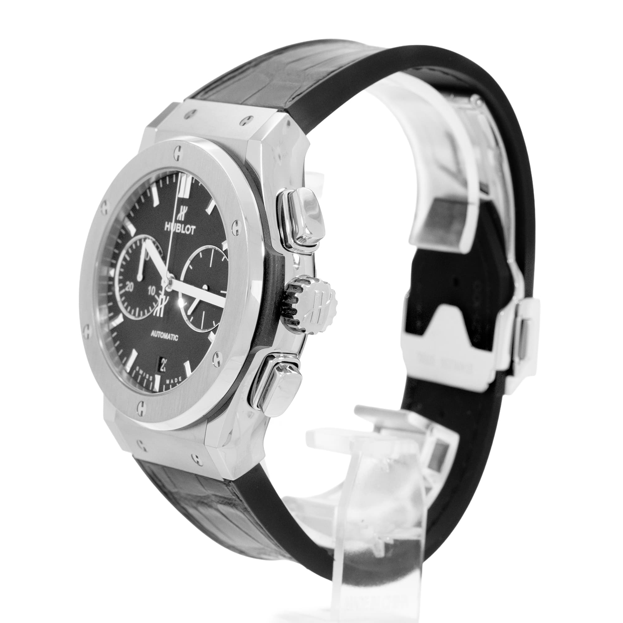 Hublot Classic Fusion Chronograph 521.NX.1170.LR 45mm Black Titanium Mens Watch