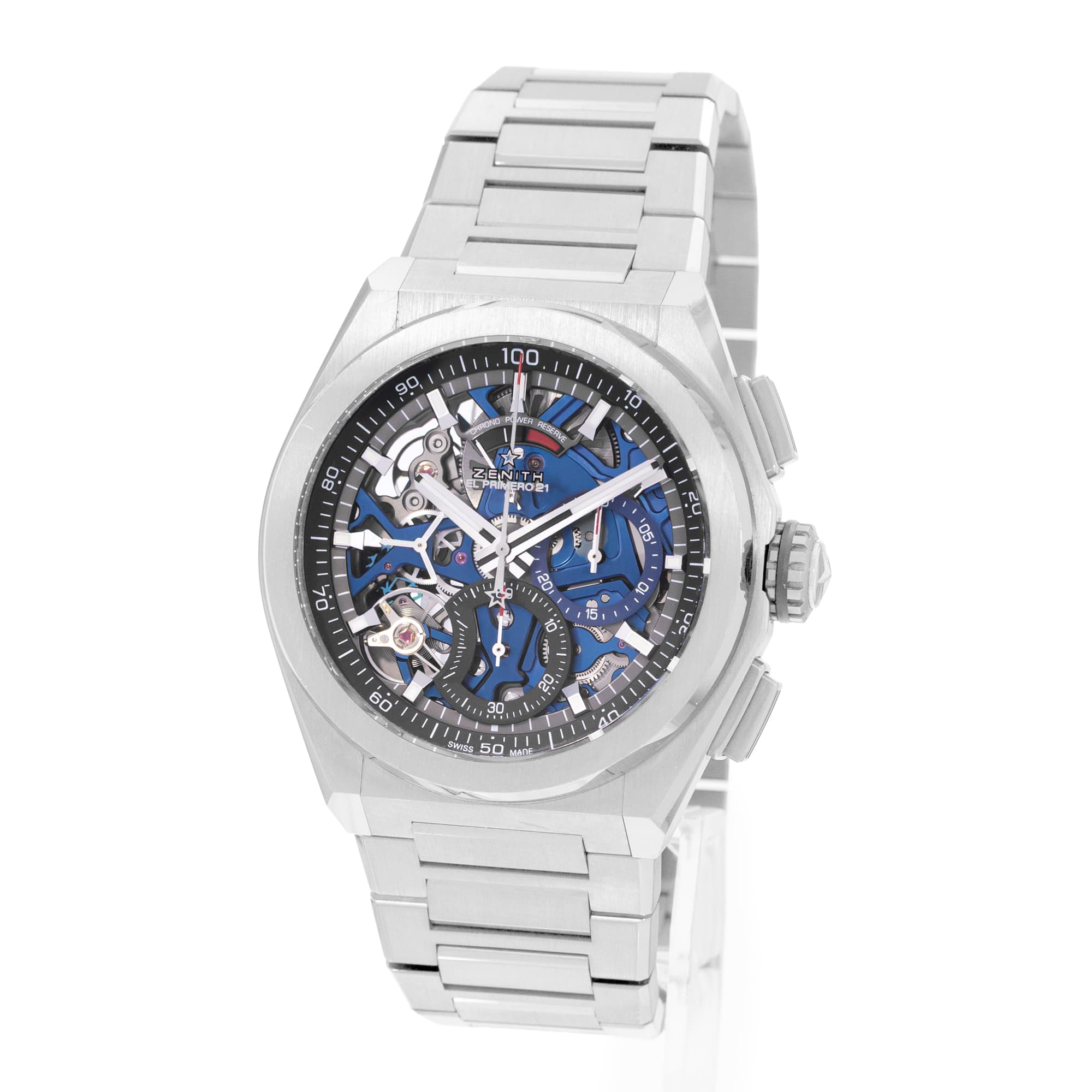 Zenith Defy El Primero 95.9002.9004/78.M9000 44mm Skeleton Titanium Mens Card