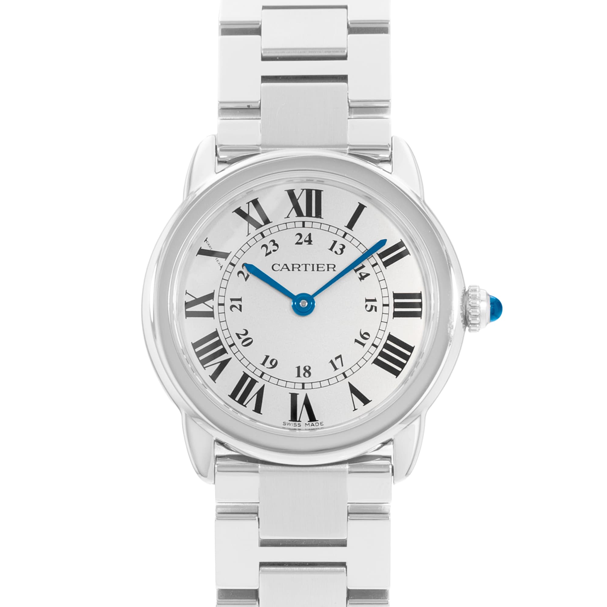 Cartier Ronde Solo de Cartier W6701004 3601 29mm Silver Steel Ladies Watch Card