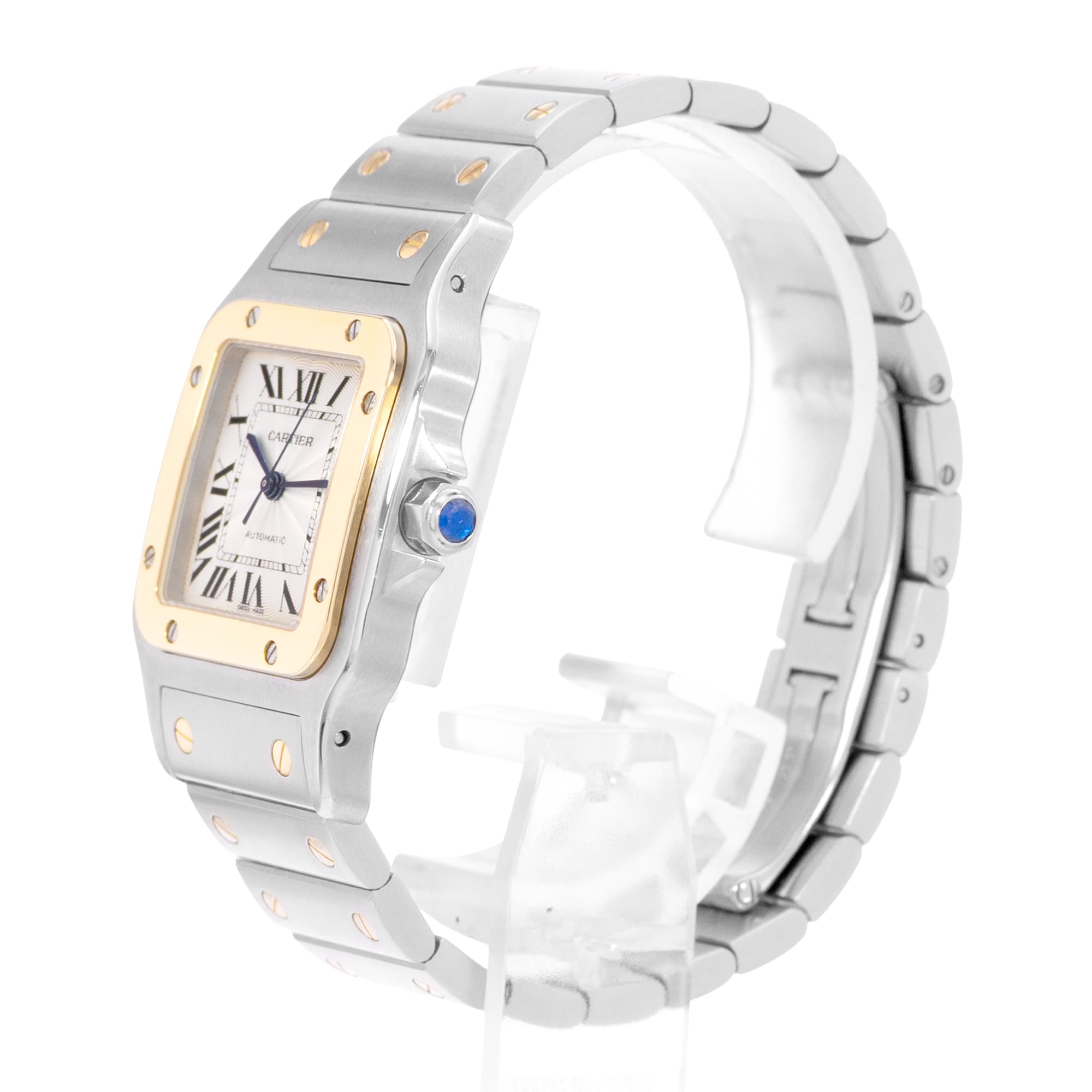 Cartier Santos Galbee W20058C4 2319 32mm Large Steel Yellow Gold Ladies Watch