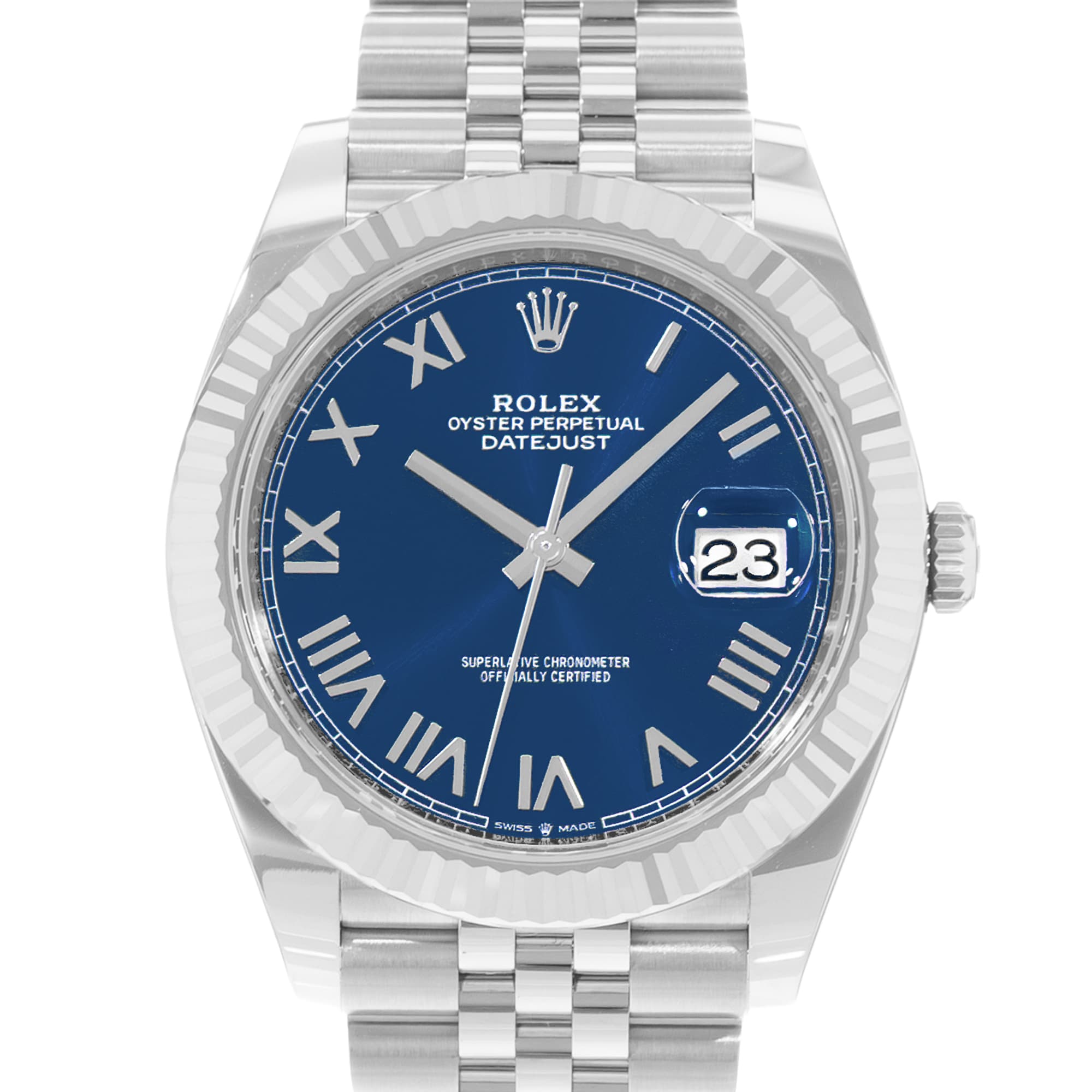 Rolex Datejust 41 126334 Blue Dial Steel Jubilee Automatic Mens Watch Box Card