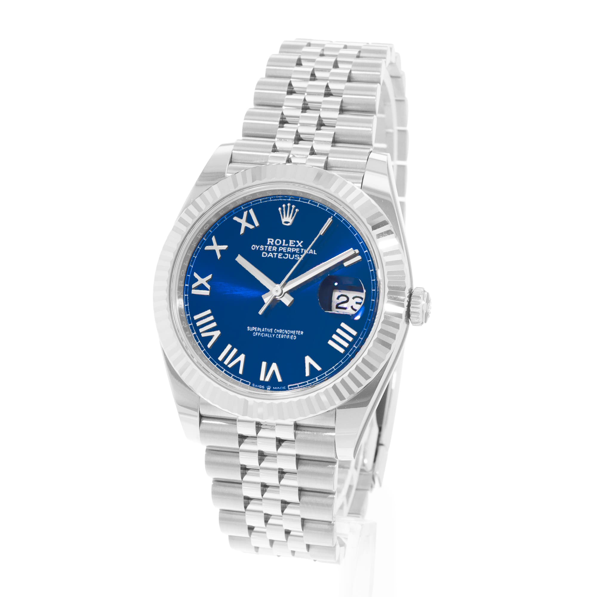 Rolex Datejust 41 126334 Blue Dial Steel Jubilee Automatic Mens Watch Box Card