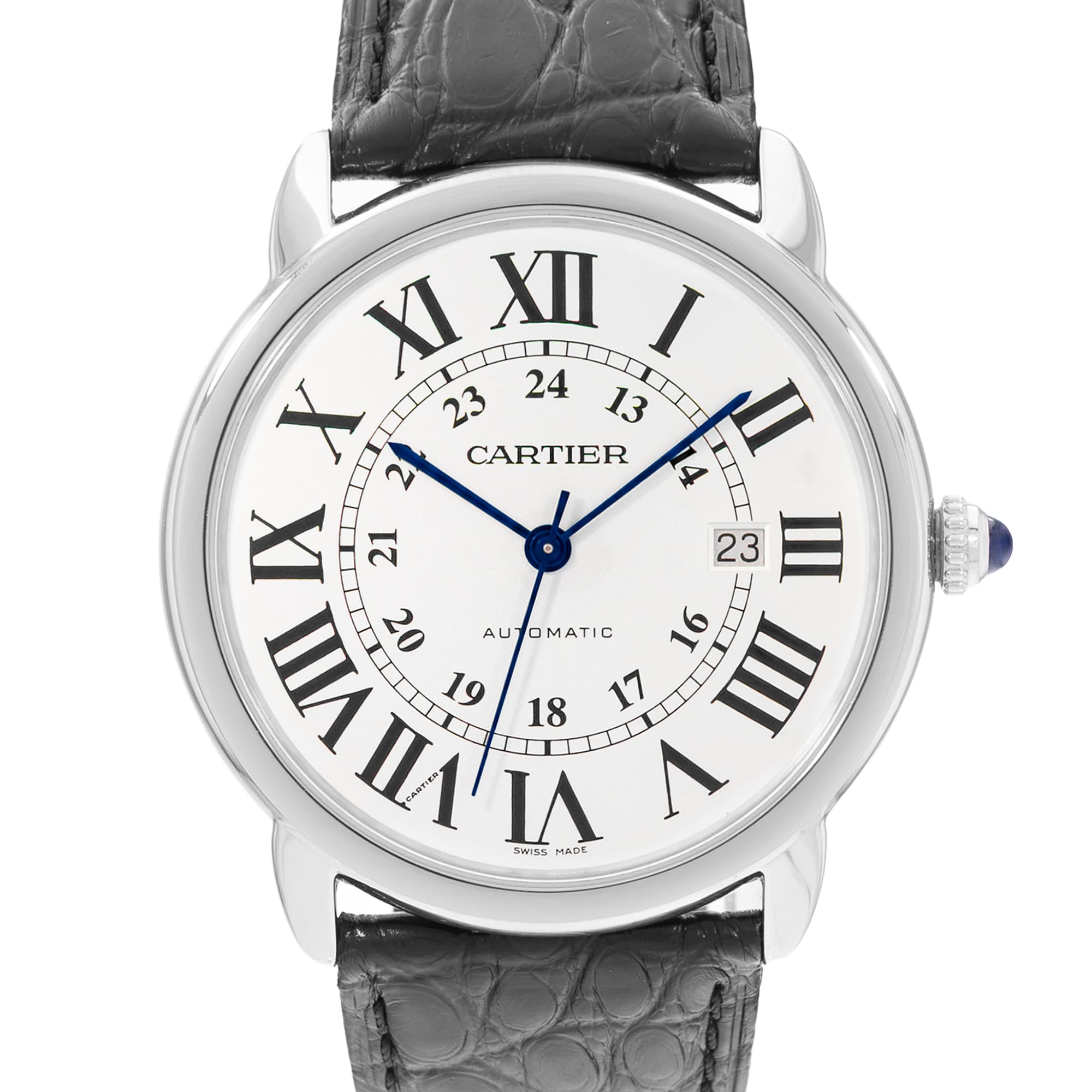 Cartier Ronde Solo de Cartier W6701010 3517 42mm Silver Dial Steel Mens Watch