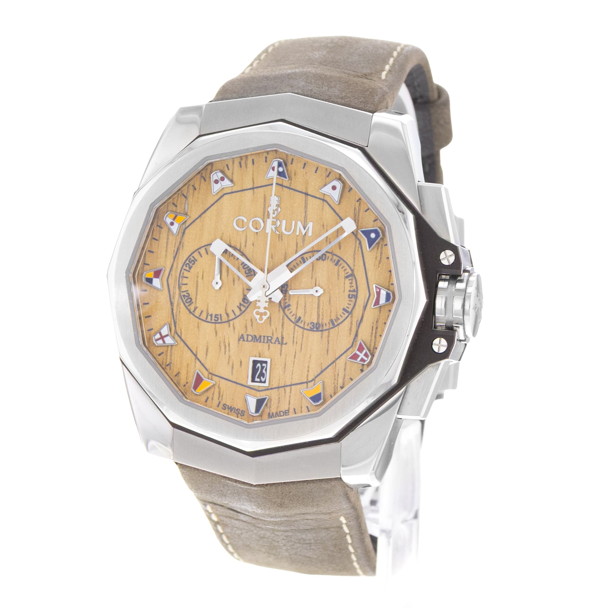 Corum Admiral 116.101.20/0F62 AW02 45mm Steel Mens Watch Box Card
