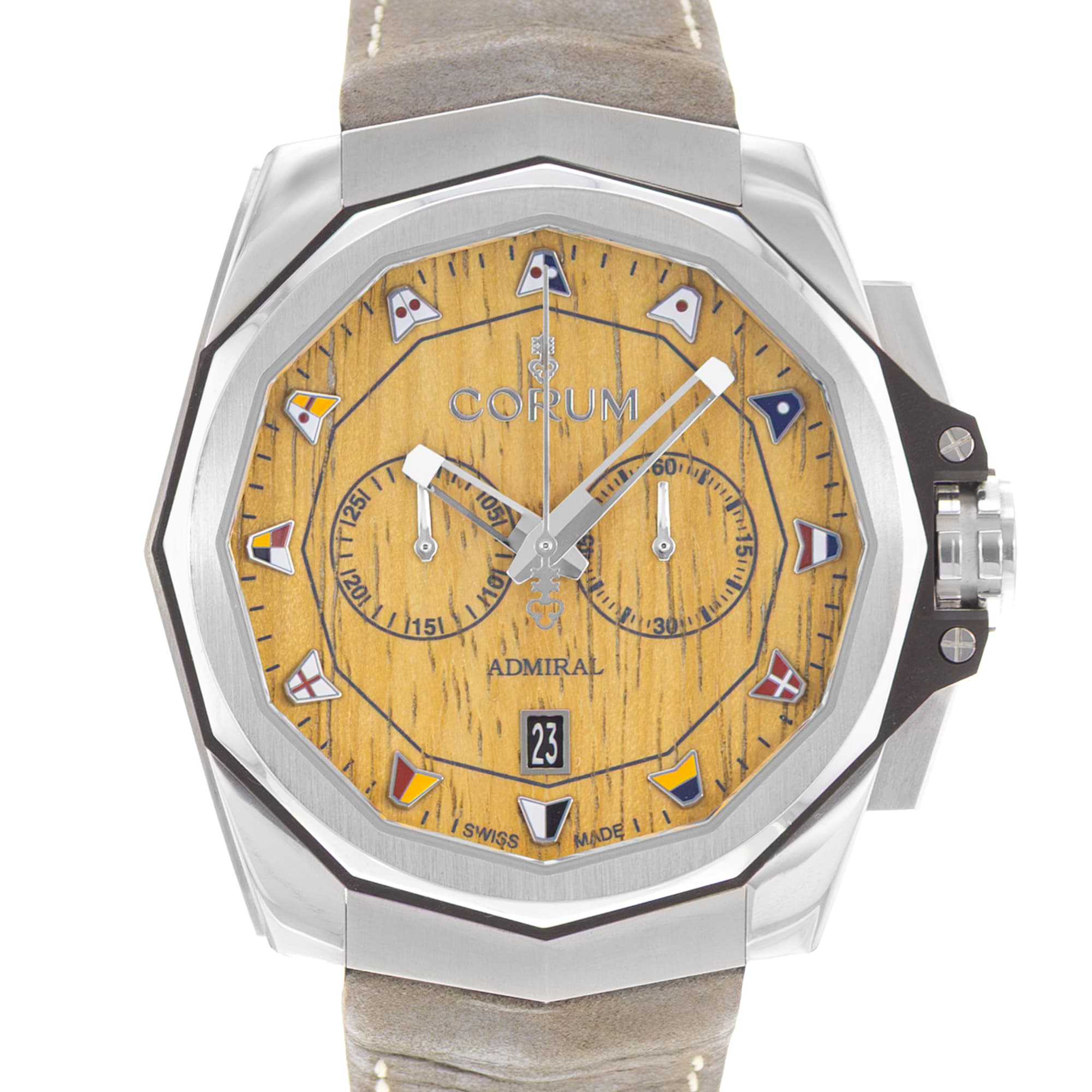 Corum Admiral 116.101.20/0F62 AW02 45mm Steel Mens Watch Box Card