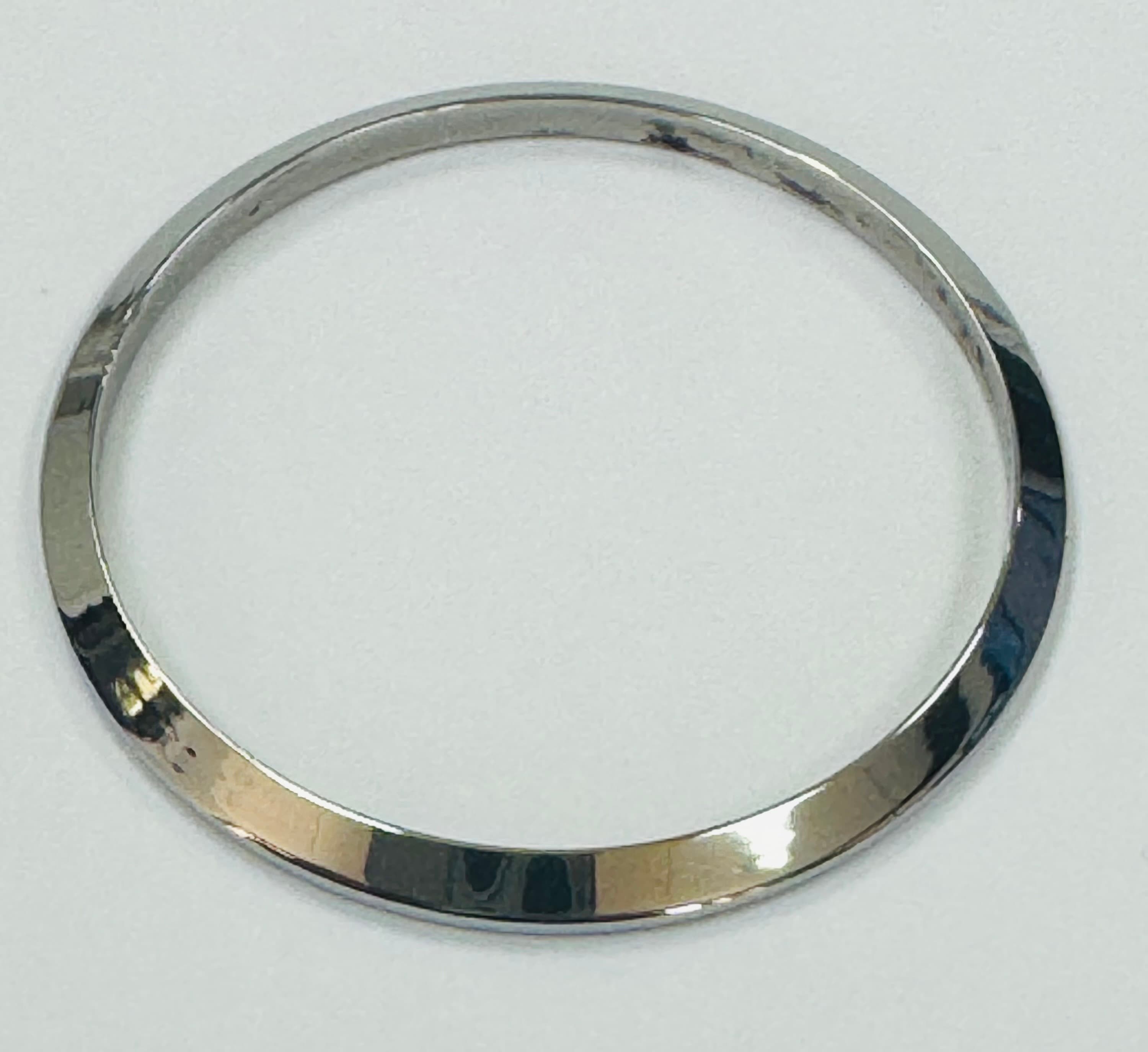 Factory Rolex smooth stainless steel bezel for 36 mm, minor scratches