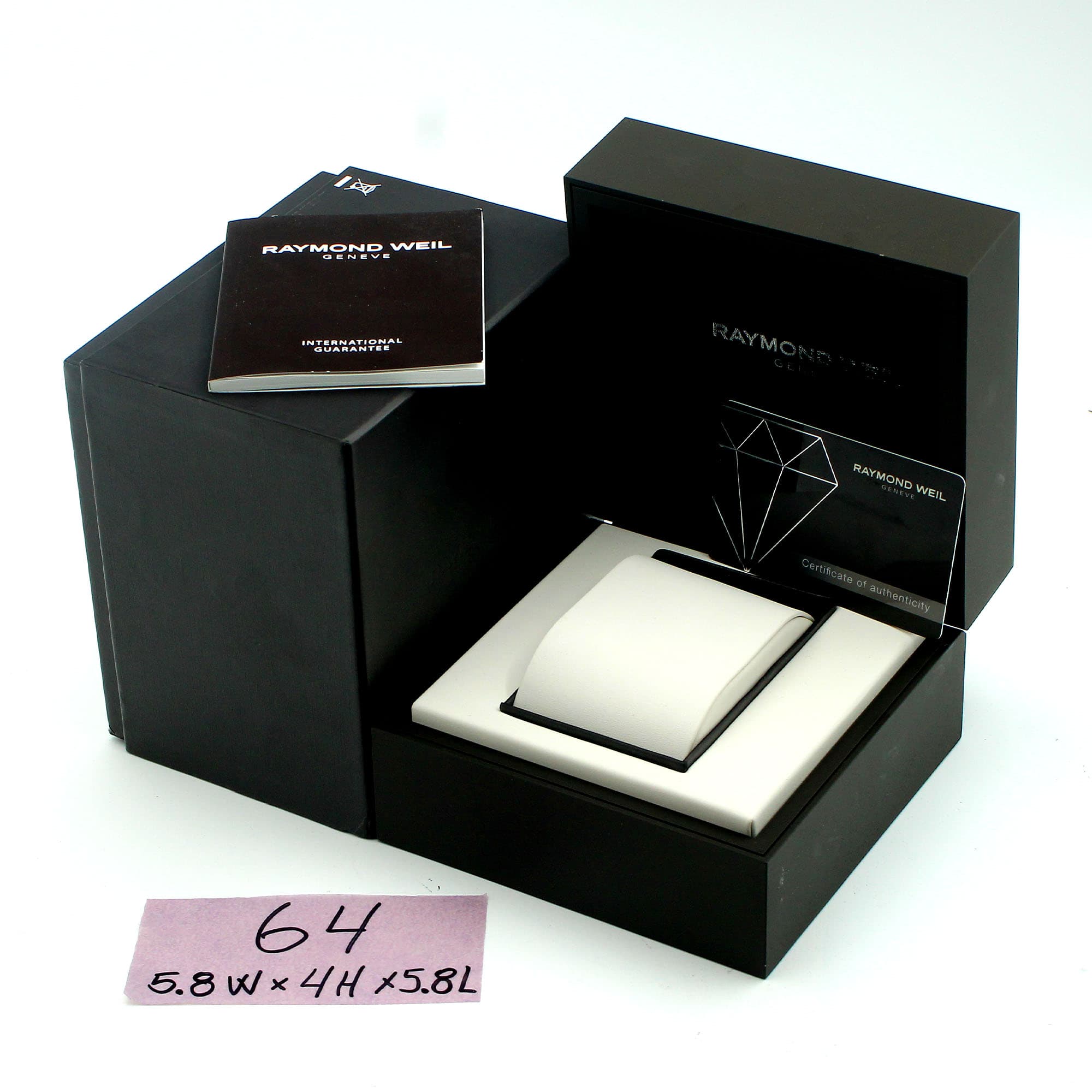 Box Raymond Weil 5.8W x 4H x 5.8L