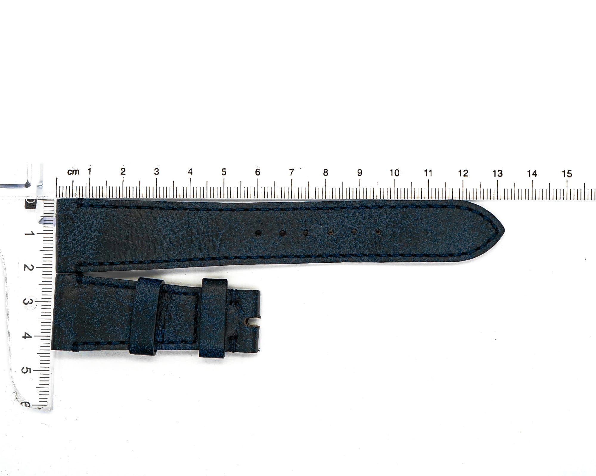 Factory Original Leather Tudor strap, Black, 22x18mm