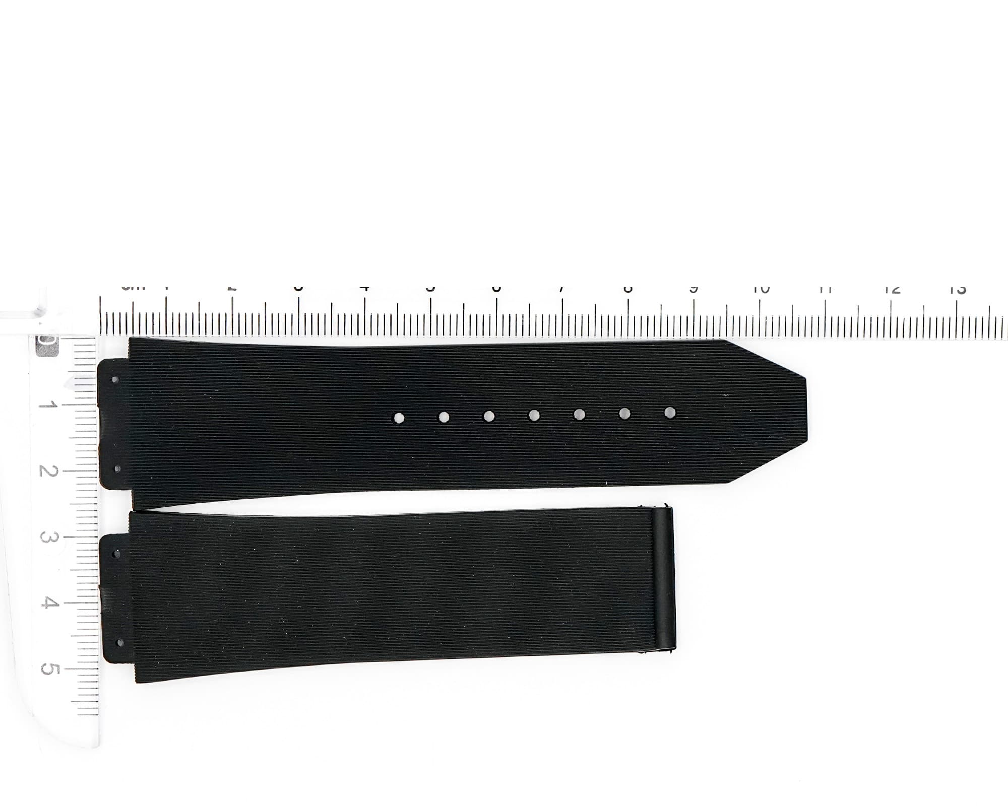 Rubber Hublot strap, Black, 26x22mm